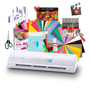 Kit Silhouette Cameo 5 Alfa + Full Insumos Y Regalos Ag14