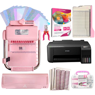 Kit De Encuadernadora Cinch Pink Rosa + Epson L1250 + Regalos Cp14