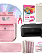 Kit De Encuadernadora Cinch Pink Rosa + Epson L1250 + Regalos Cp14 - Miniatura 1