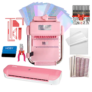 Kit De Encuadernadora Cinch Pink Rosa + Laminadora A4 + Regalos Cp15