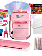 Kit De Encuadernadora Cinch Pink Rosa + Laminadora A4 + Regalos Cp16 - Miniatura 1
