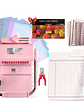 Kit De Encuadernadora Cinch Pink Rosa + Guillotina + Regalos Cp20 - Miniatura 1