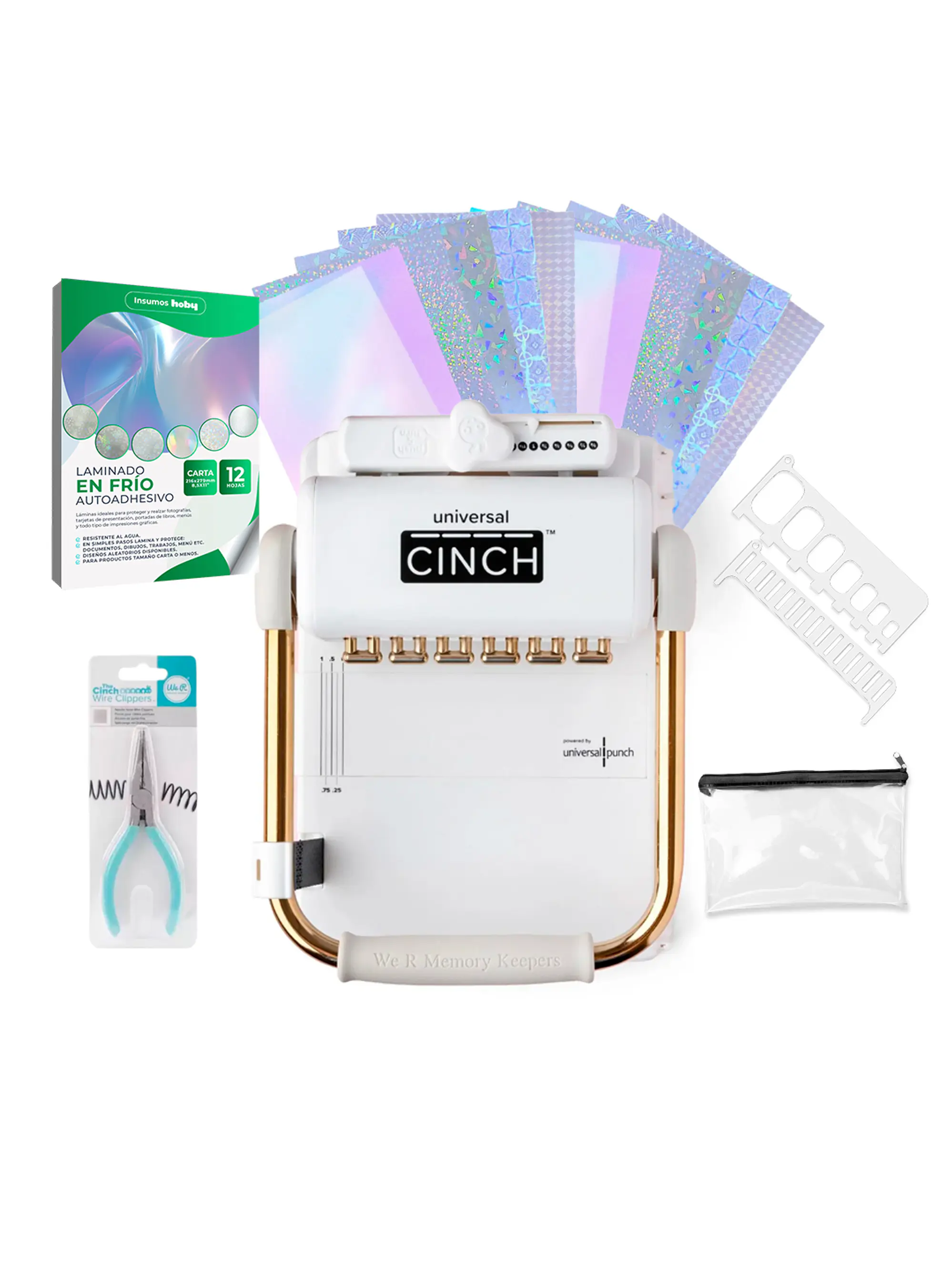 Kit incial Encuadernadora Universal Cinch Uc01 1