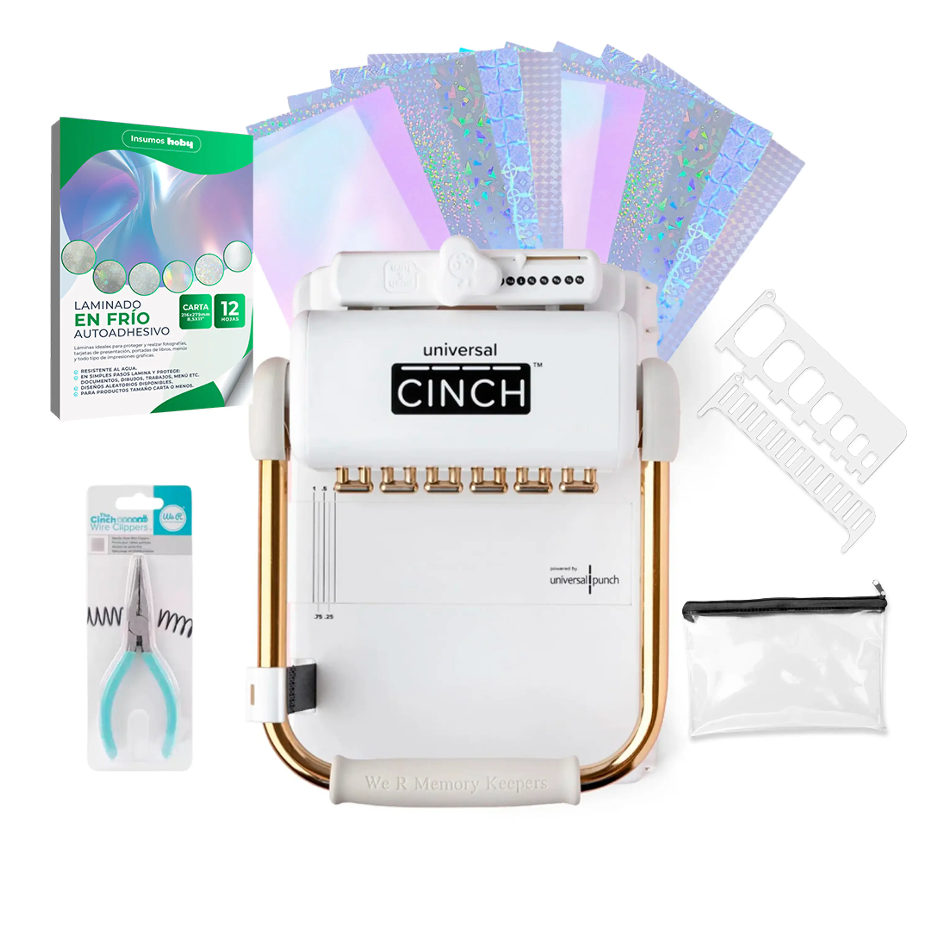 Kit incial Encuadernadora Universal Cinch Uc01 1