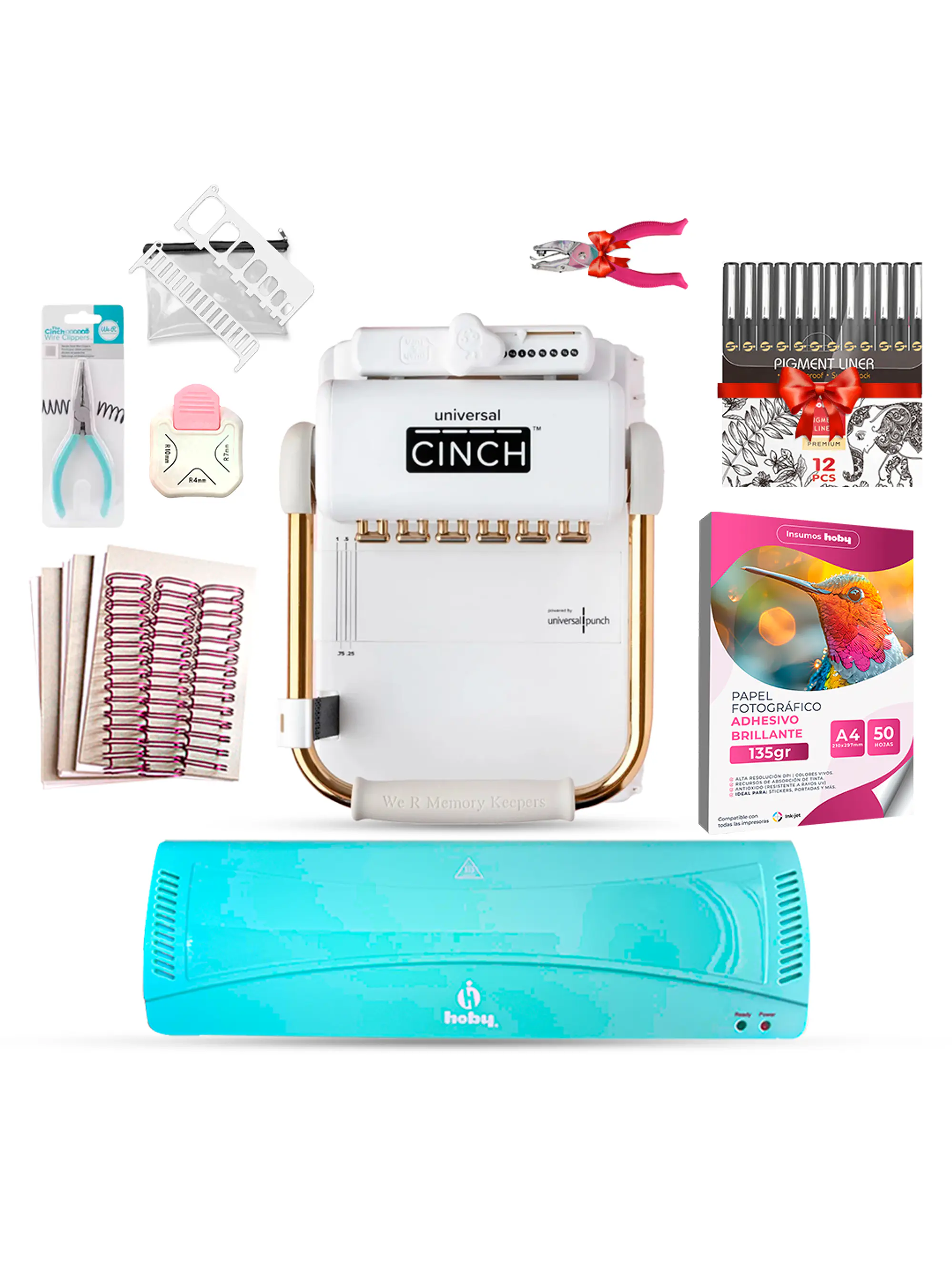 Kit Encuadernadora Universal Cinch + Regalos Uc05 1