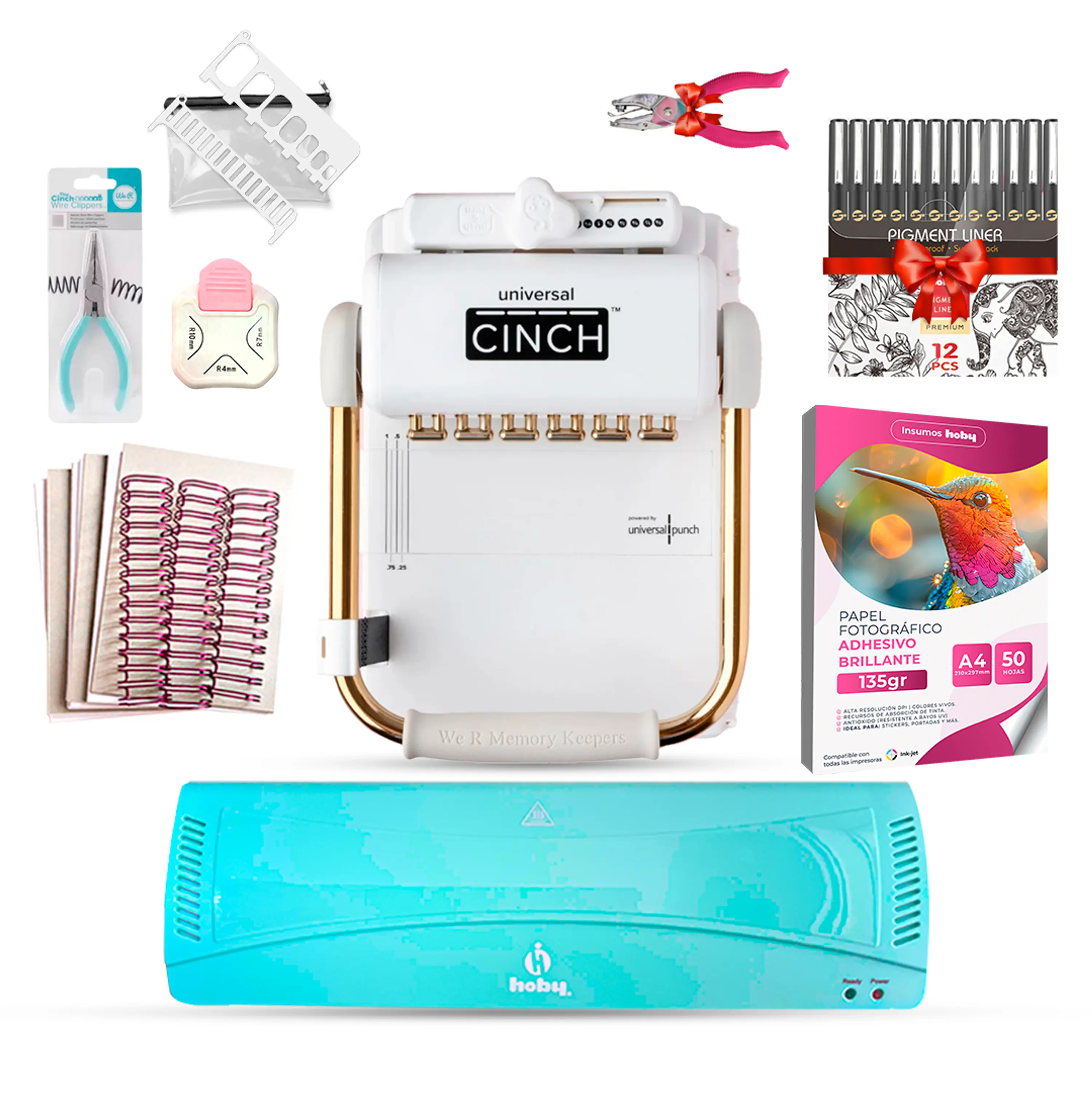 Kit Encuadernadora Universal Cinch + Regalos Uc05 1