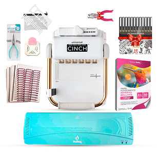 Kit Encuadernadora Universal Cinch + Regalos Uc05
