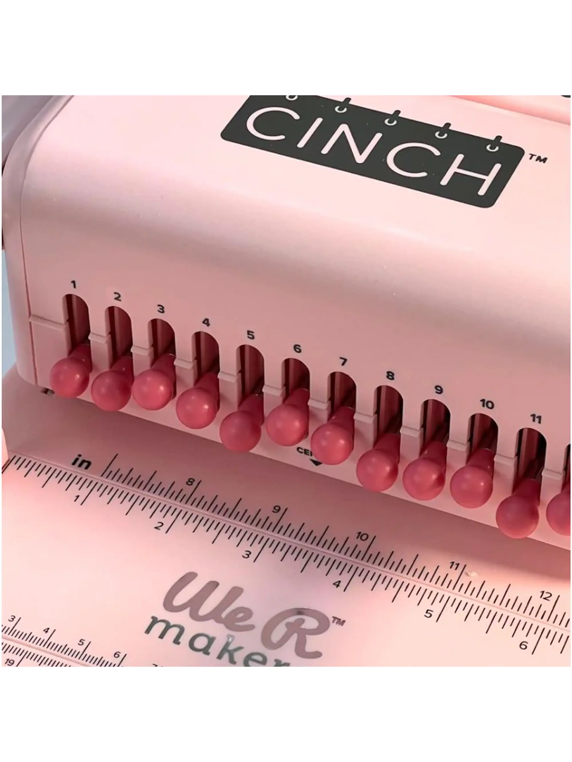 Kit Encuadernadora Cinch Rosa + Ojetilladora E Insumos Cp44 4