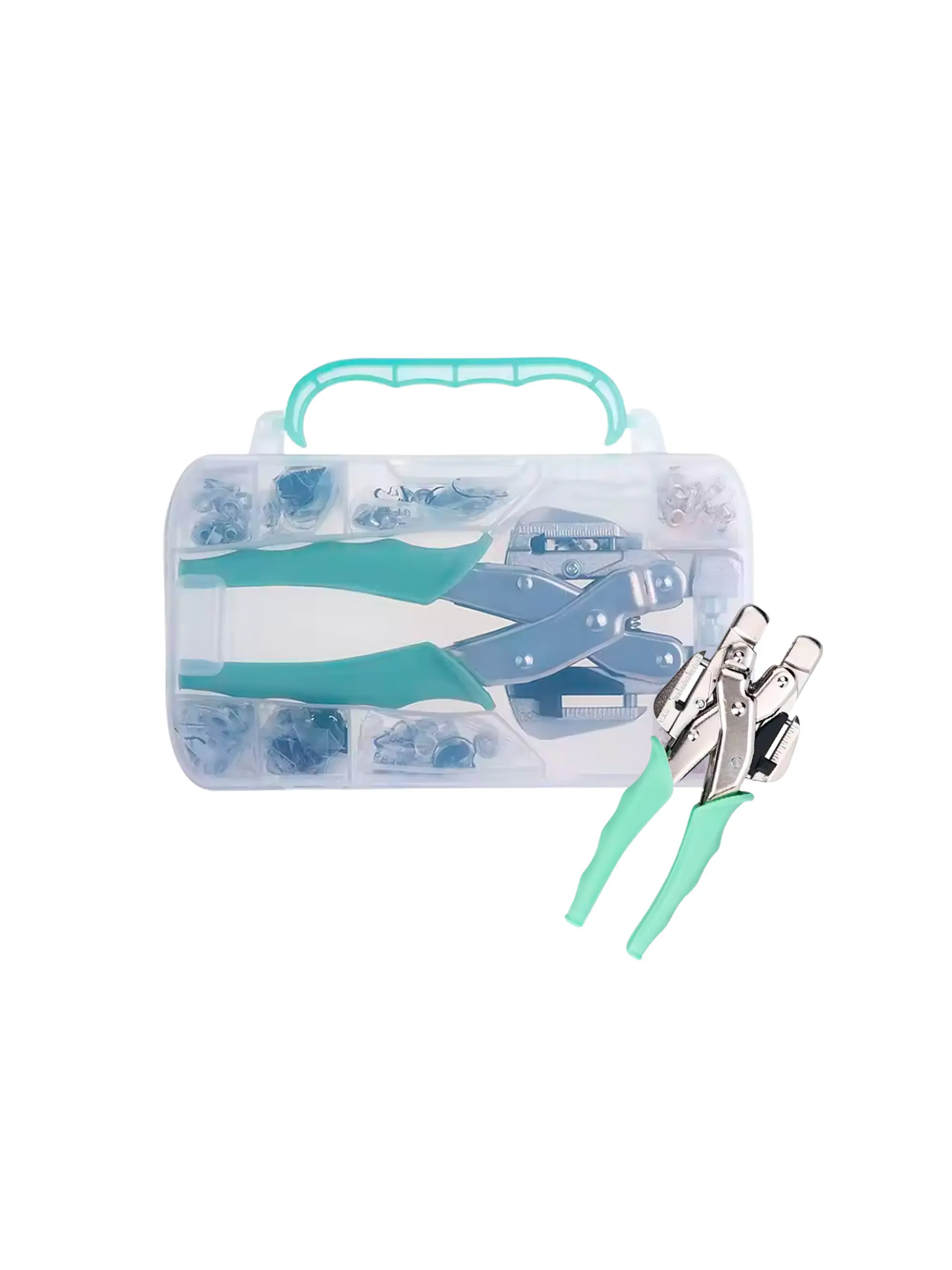 Kit Encuadernadora Cinch Rosa + Ojetilladora E Insumos Cp44 5