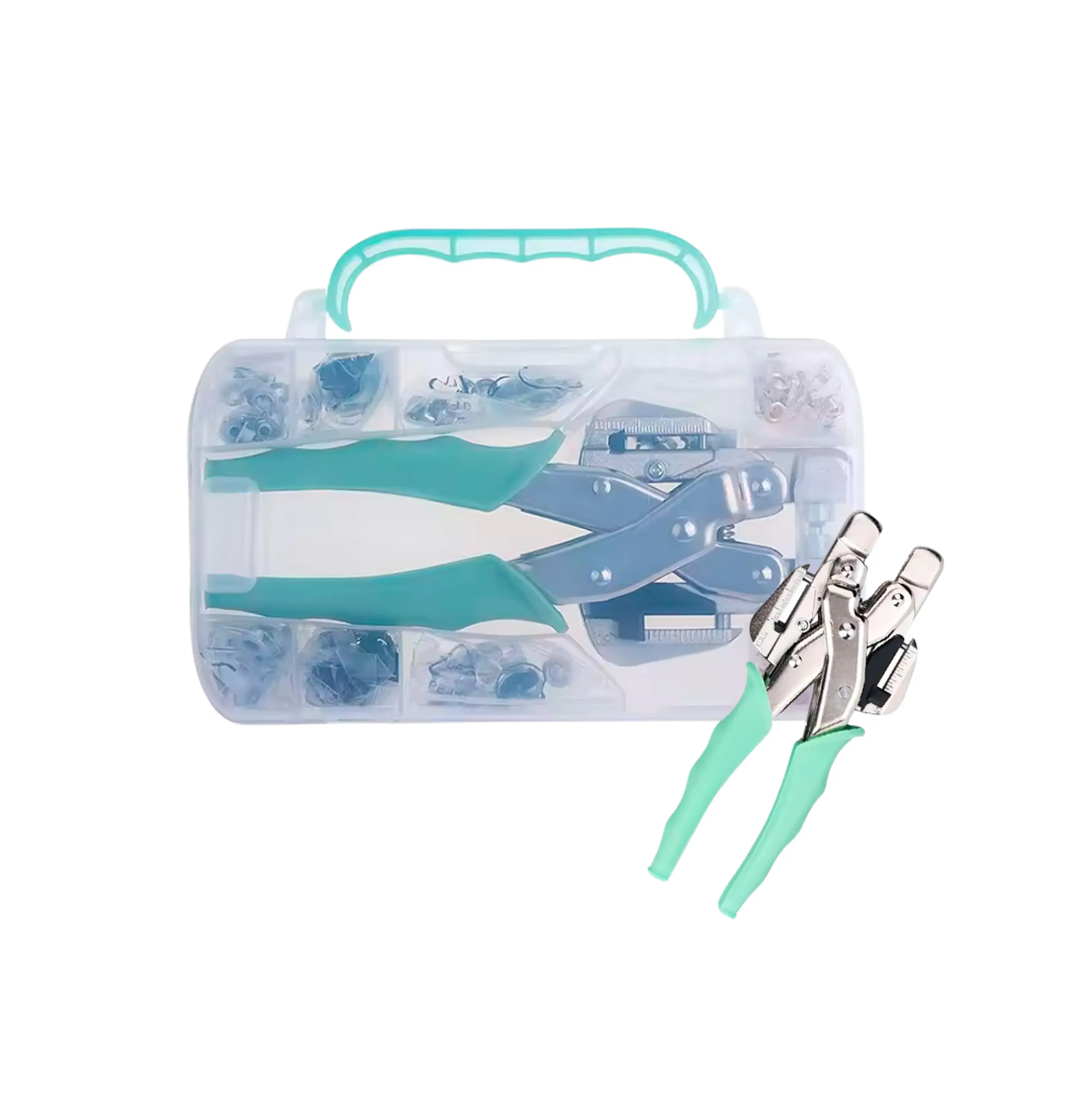 Kit Encuadernadora Cinch Rosa + Ojetilladora E Insumos Cp44 5