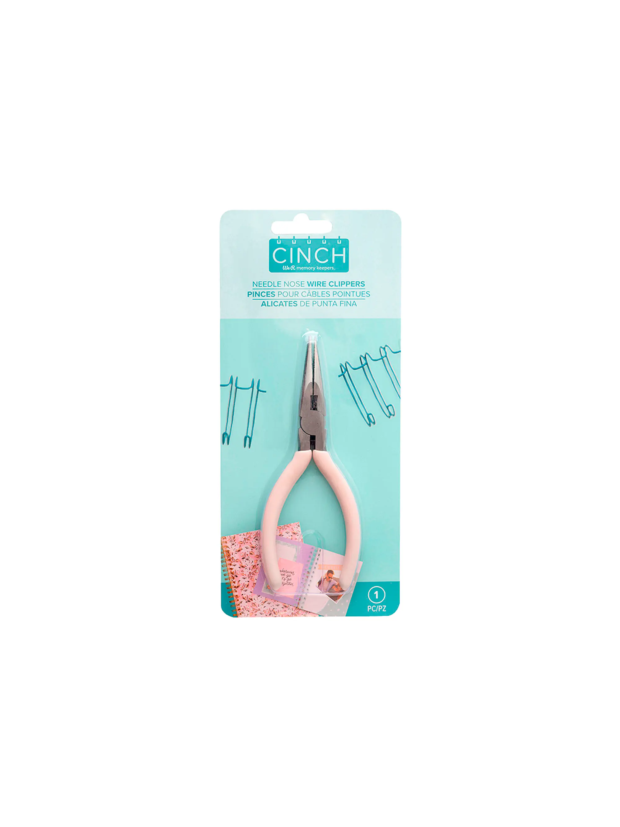 Kit De Encuadernadora Cinch Pink Rosa Inicial Redonda Cp67 3