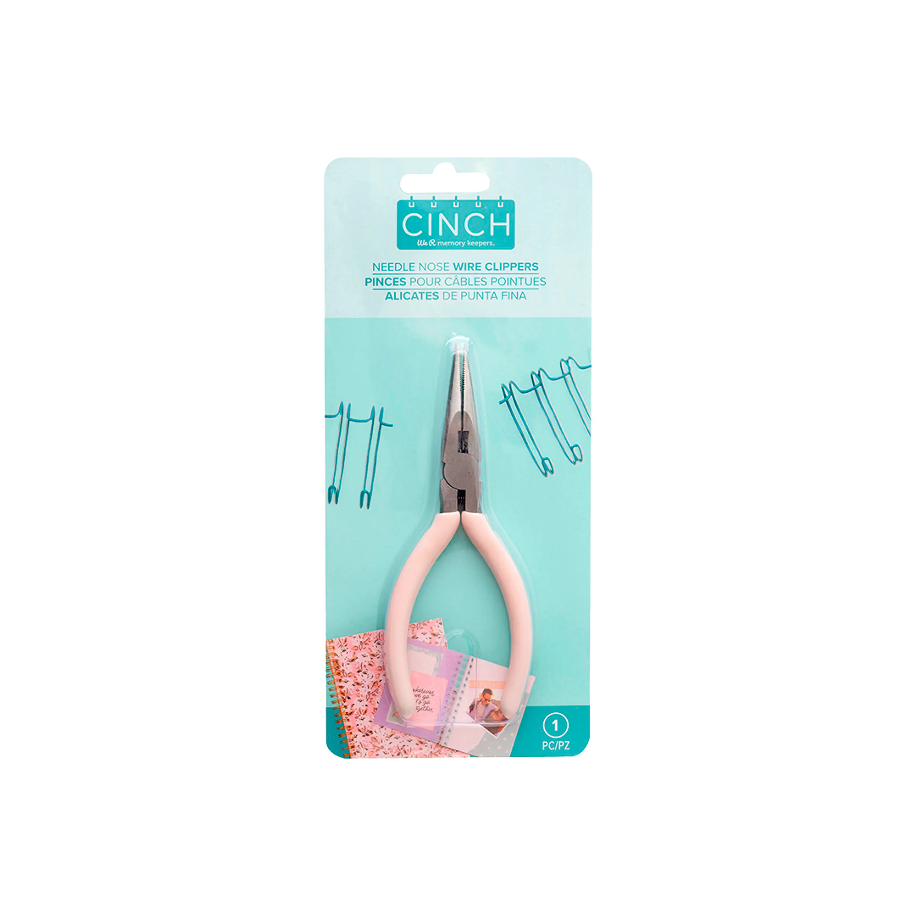 Kit De Encuadernadora Cinch Pink Rosa Inicial Redonda Cp67 3