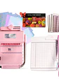 Kit De Encuadernadora Cinch Pink Rosa + Guillotina + Regalos Cp20 - Miniatura 1