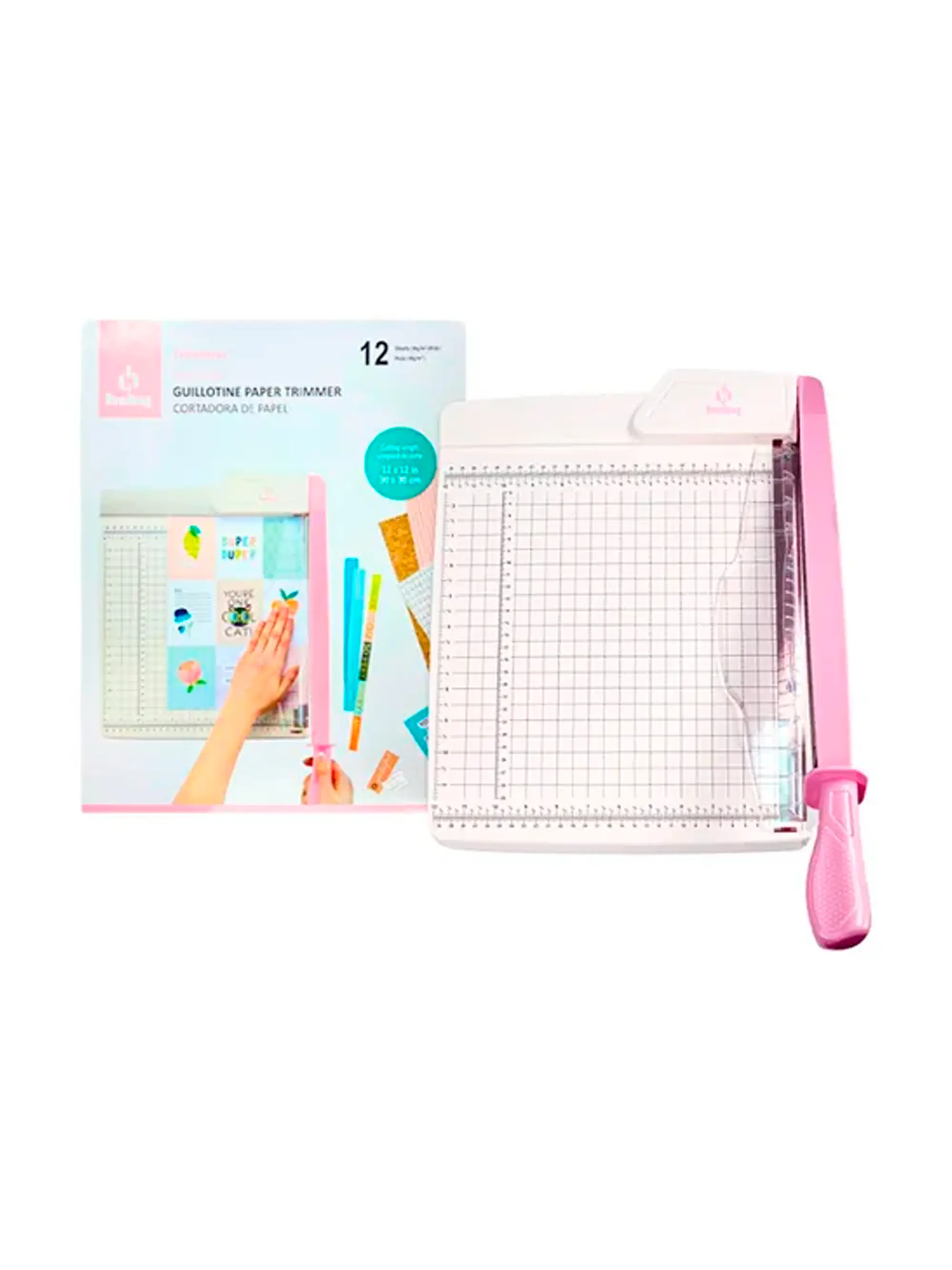 Kit De Encuadernadora Cinch Pink Rosa + Guillotina + Regalos Cp20 5