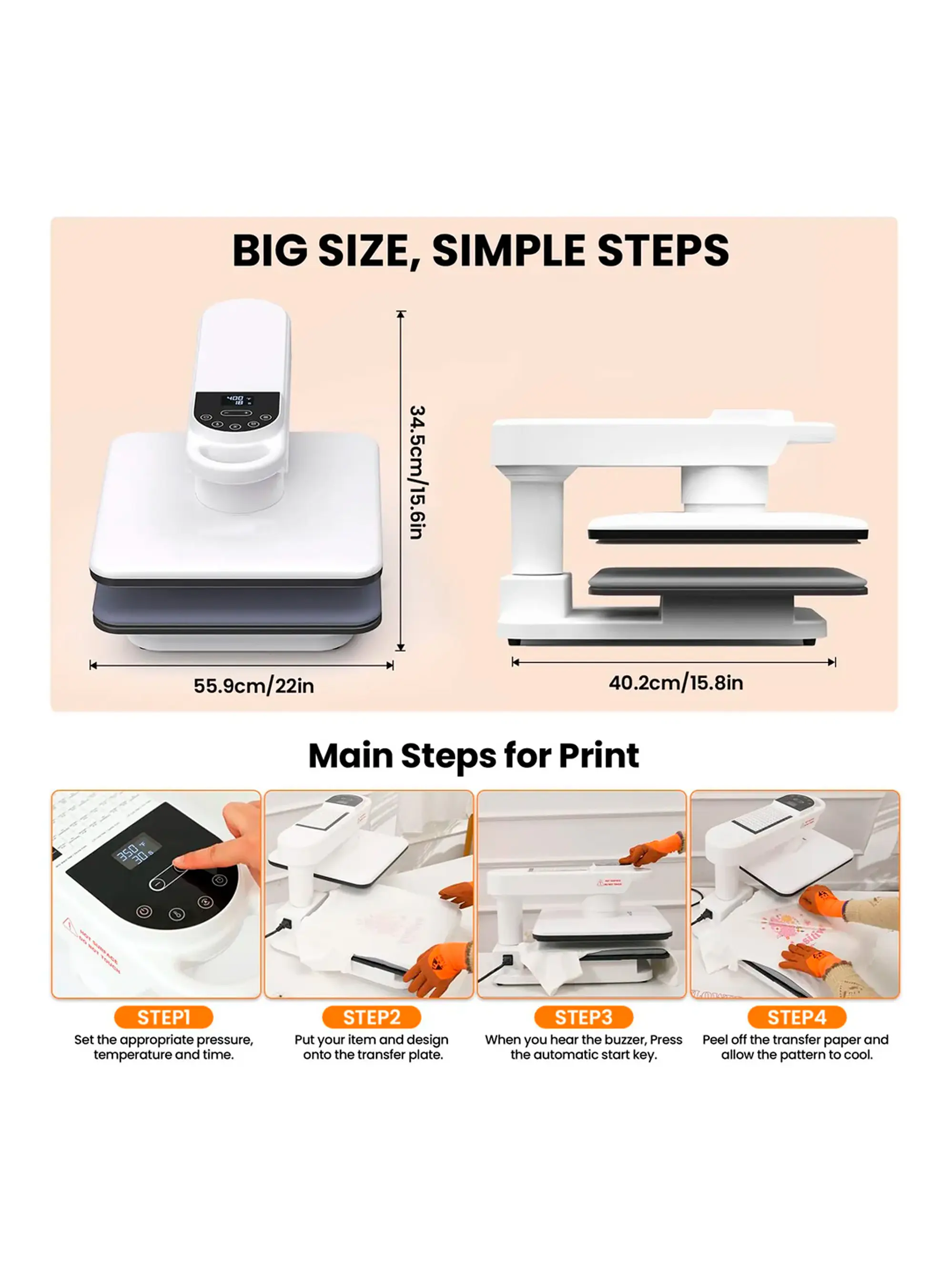 Kit Estampadora Automática 38x38 Hobypress Aut3 7