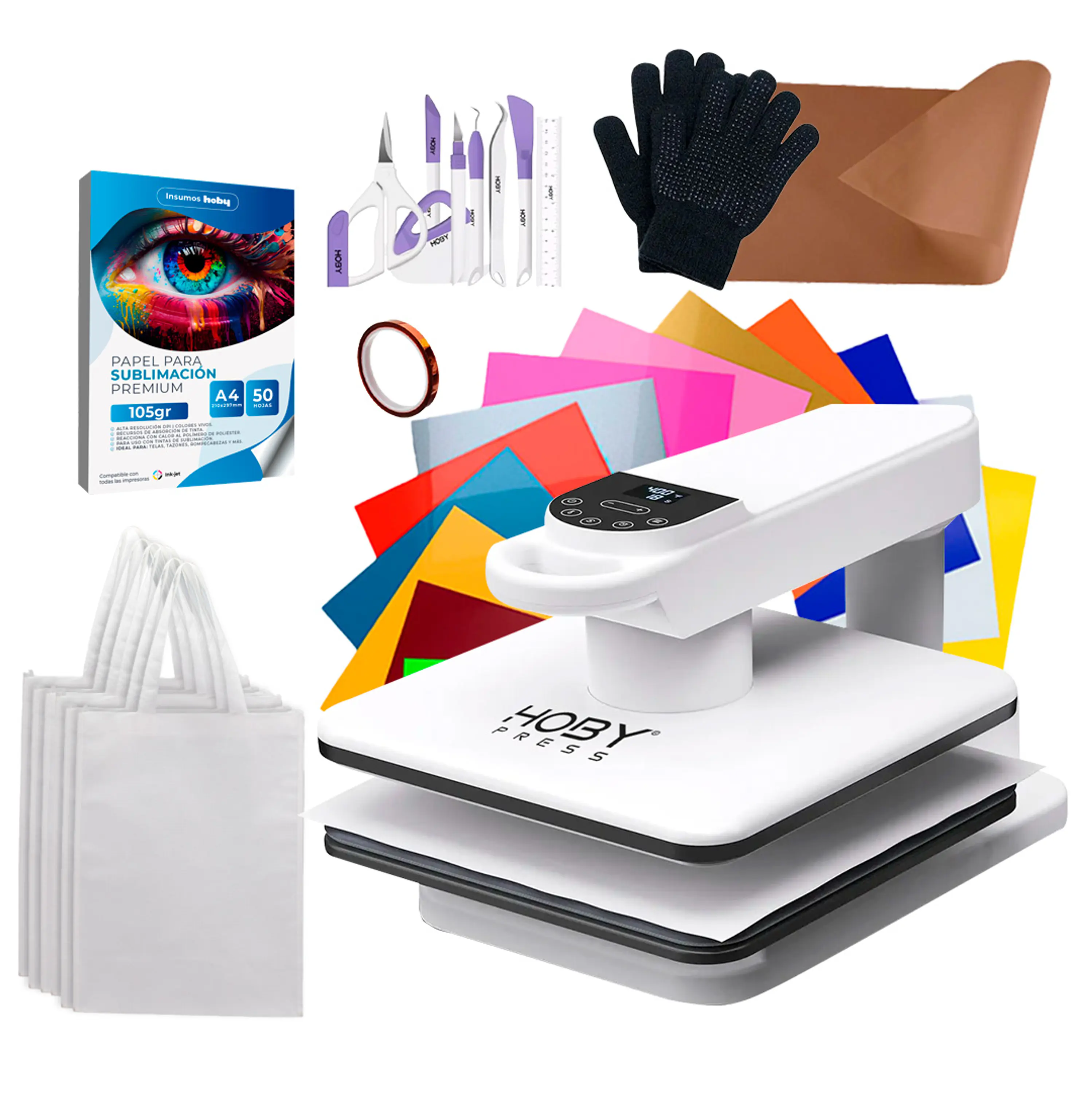 Máquina Estampadora Automática 38x38 + Insumos Aut5 1