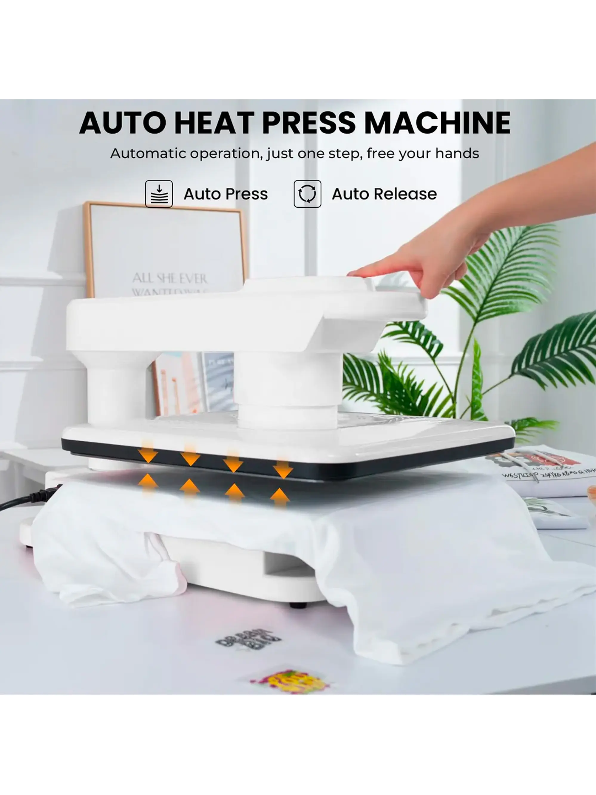 Máquina Estampadora Automática 38x38 + Insumos Aut5 6