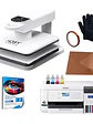 Kit Estampadora Automática 38x38 + Impresora Epson F170 Aut4 - Miniatura 1
