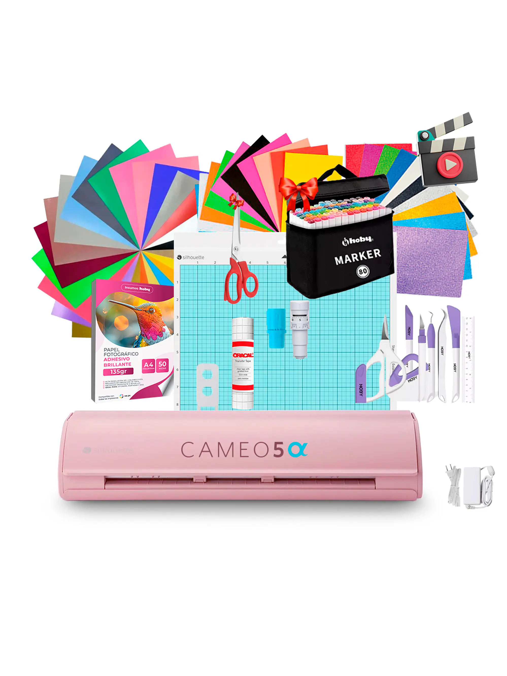 Kit Silhouette Cameo 5 Alfa + Full Insumos Y Regalos AR10  1