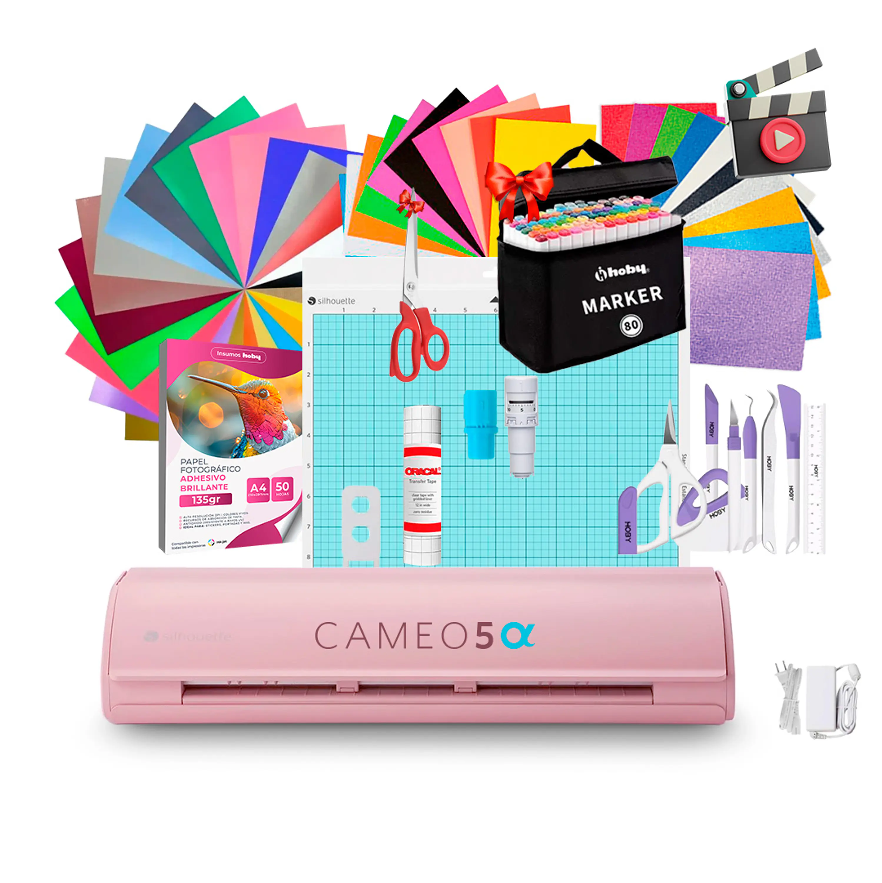 Kit Silhouette Cameo 5 Alfa + Full Insumos Y Regalos AR10  1