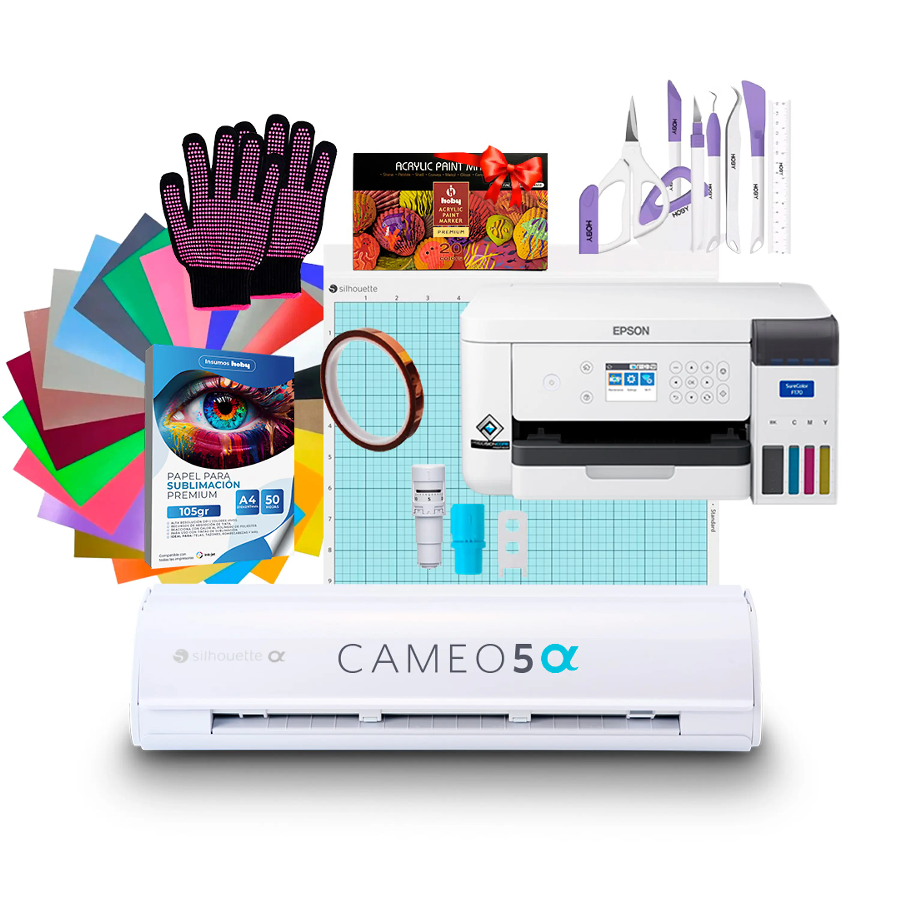 Impresora De Sublimación Epson F170 + Silhouette Cameo 5 Alpha B4 1