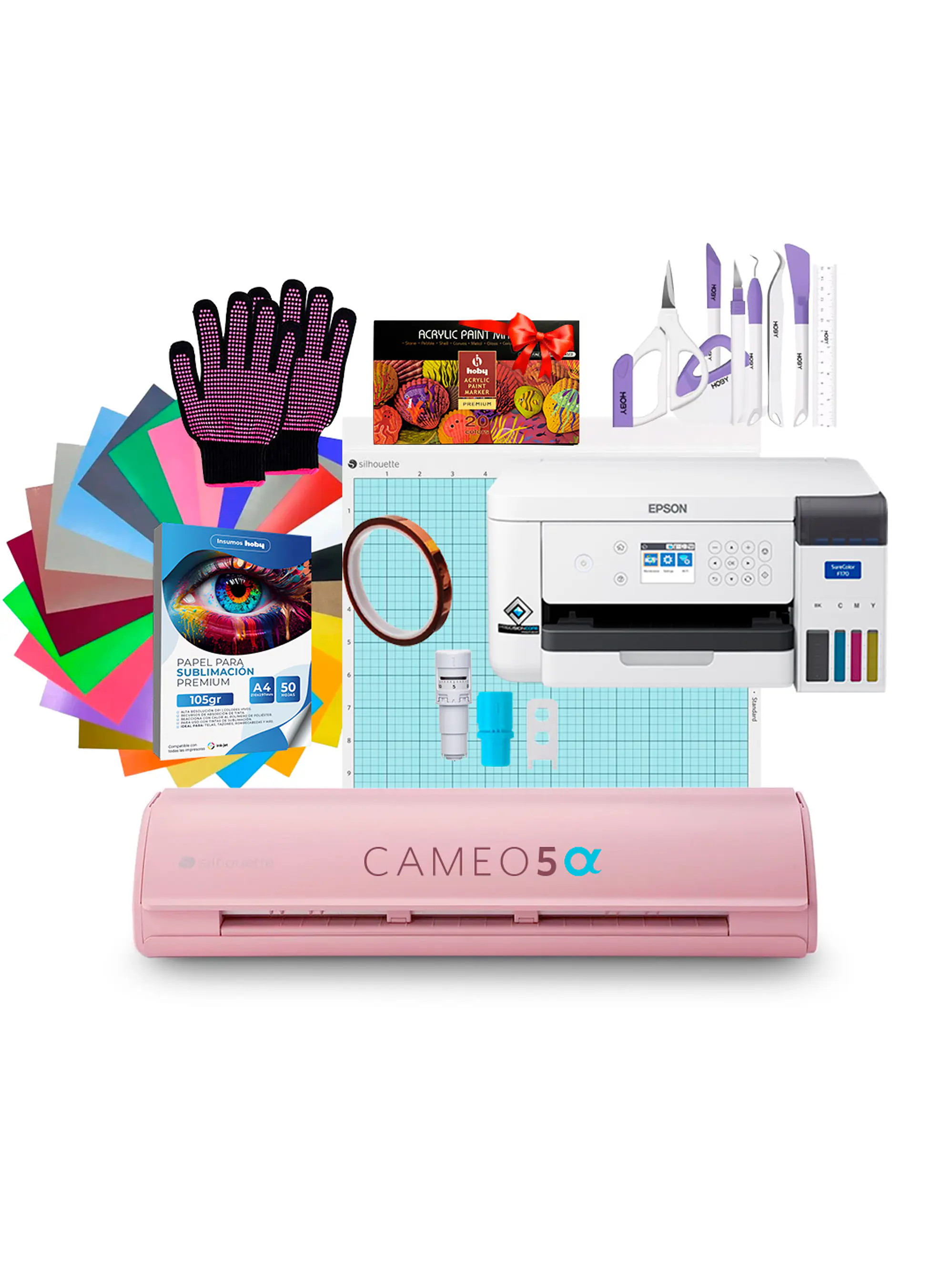 Impresora De Sublimación Epson F170 + Silhouette Cameo 5 Alpha B5 1