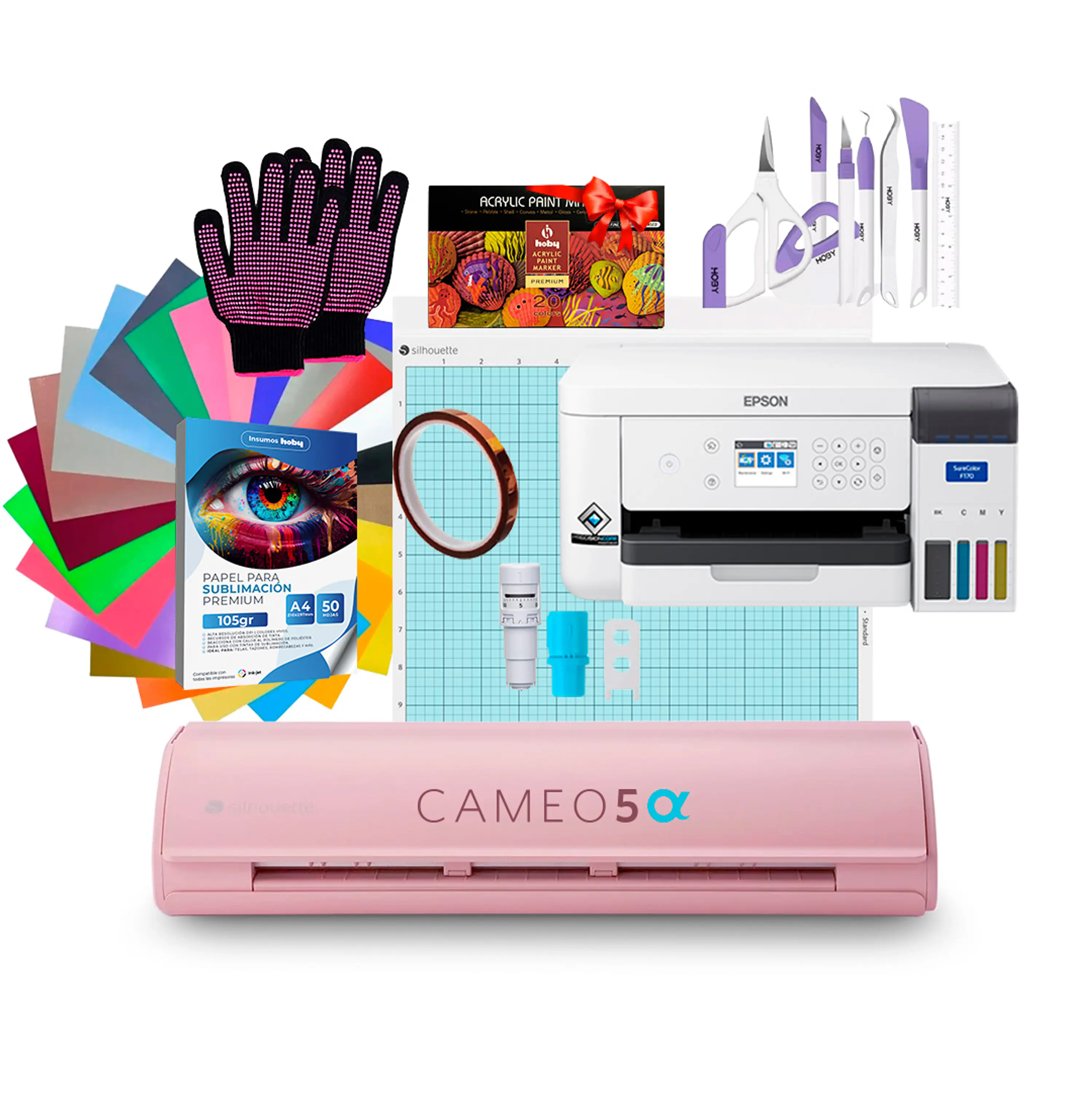 Impresora De Sublimación Epson F170 + Silhouette Cameo 5 Alpha B5 1