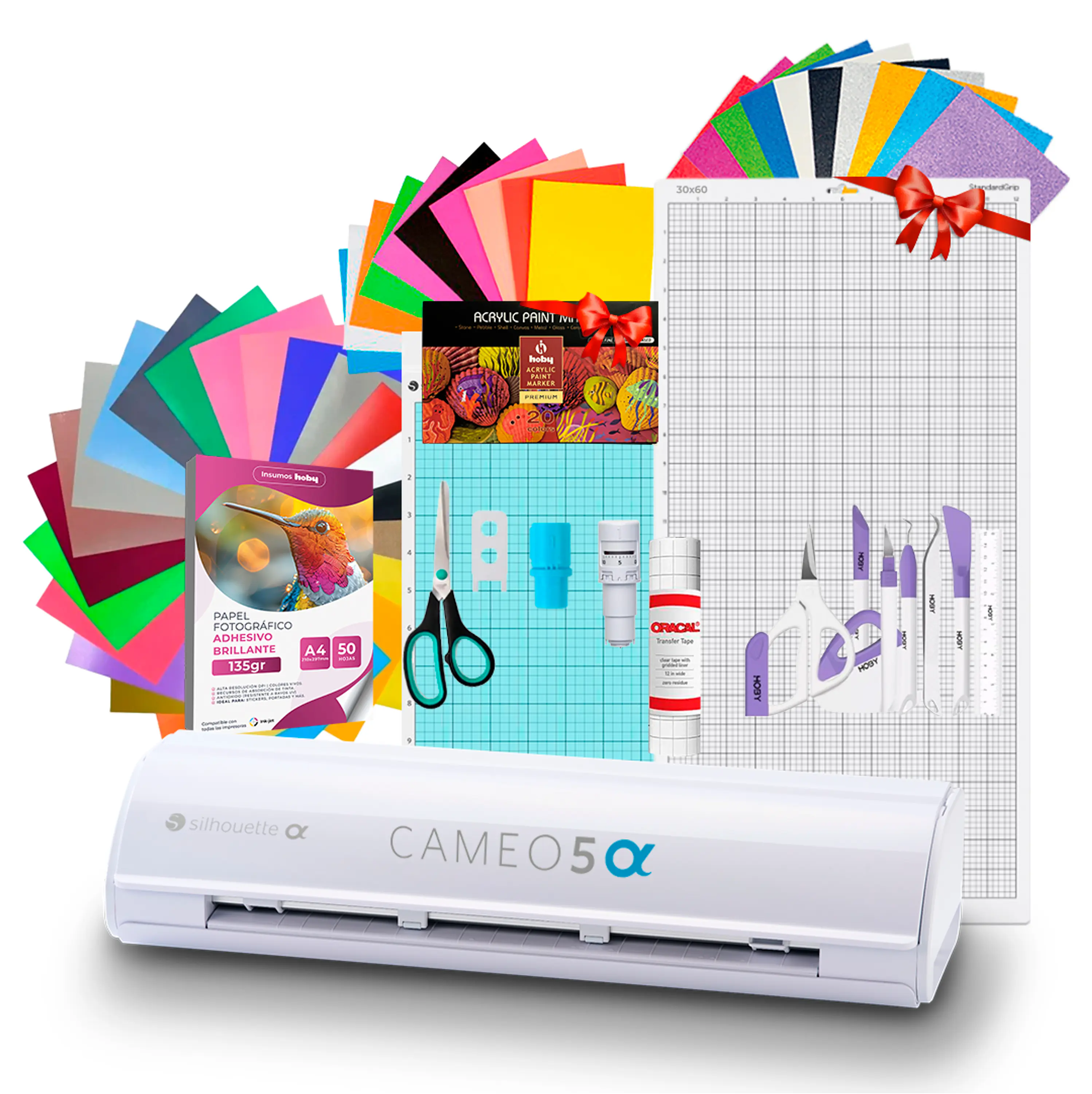 Kit Silhouette Cameo 5 Alfa + Tapete 30x60 Full Insumos Y Regalos  AG17 1