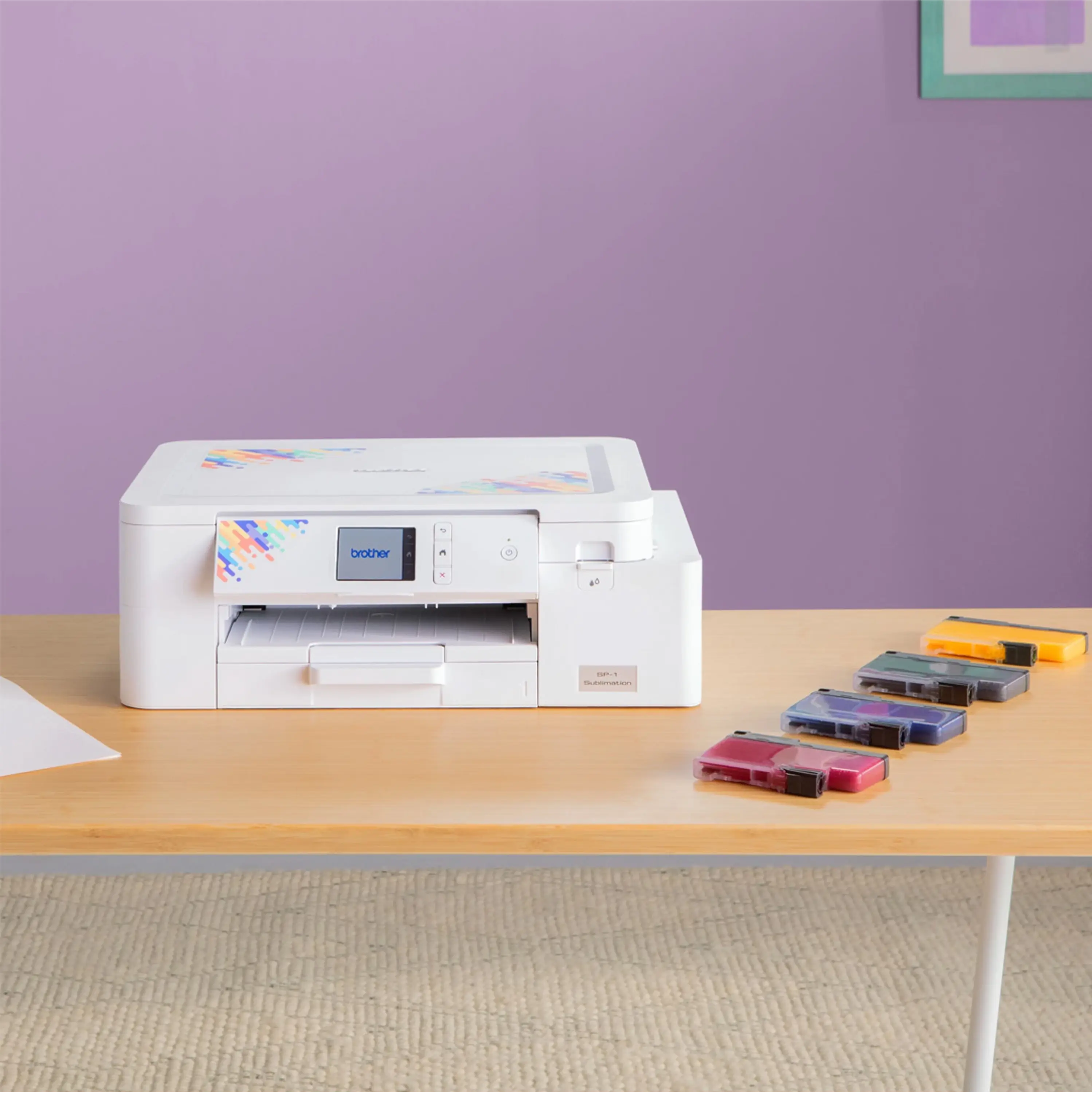 Impresora De Sublimación Brother Sp1 + Cartuchos 4