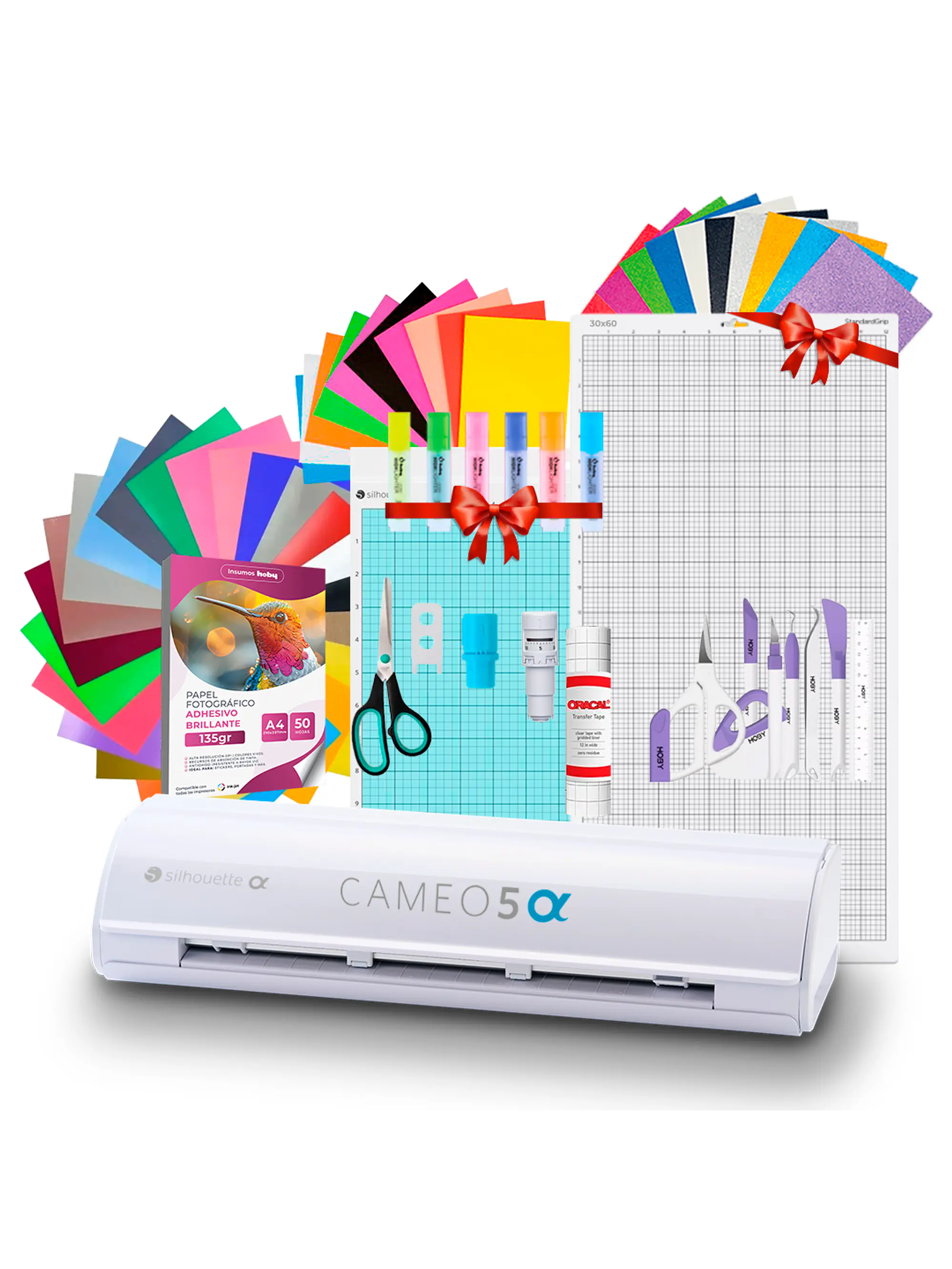 Kit Silhouette Cameo 5 Alfa + Tapete 30x60 Full Insumos Y Regalos  AG17 1