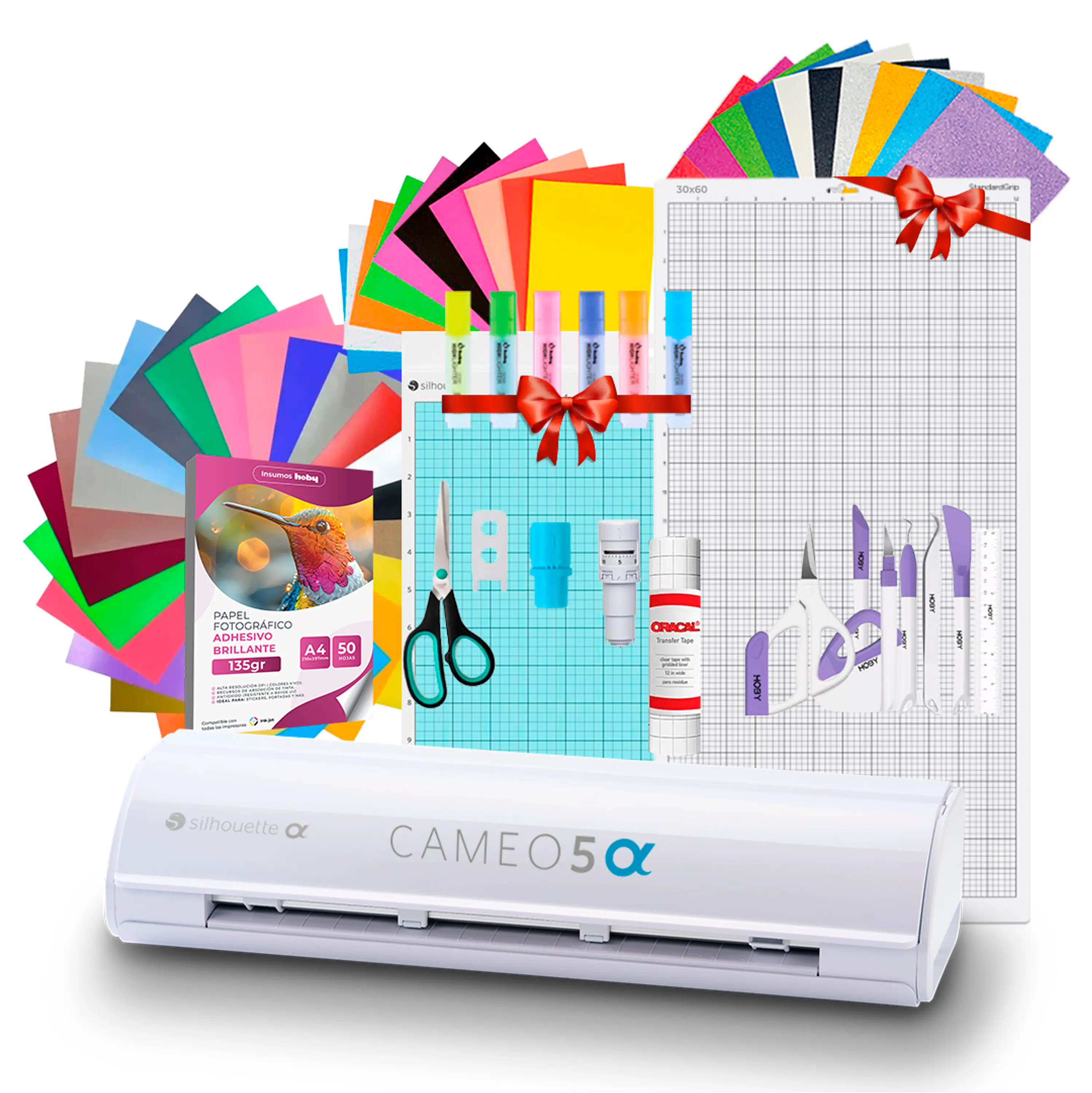 Kit Silhouette Cameo 5 Alfa + Tapete 30x60 Full Insumos Y Regalos  AG17 1
