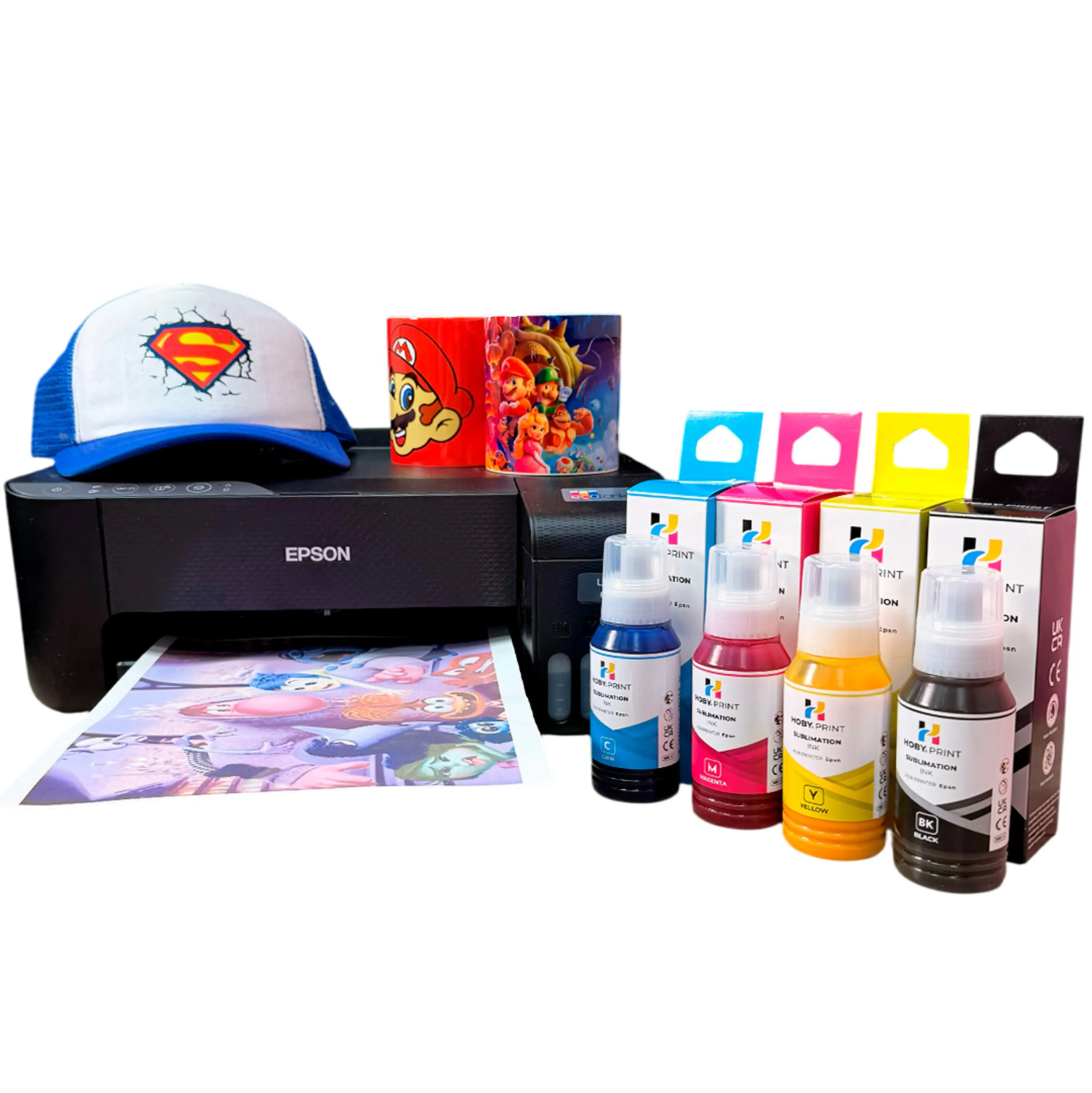 Tinta Premium Sublimacion Hoby Print Compatible Epson - Negra 6