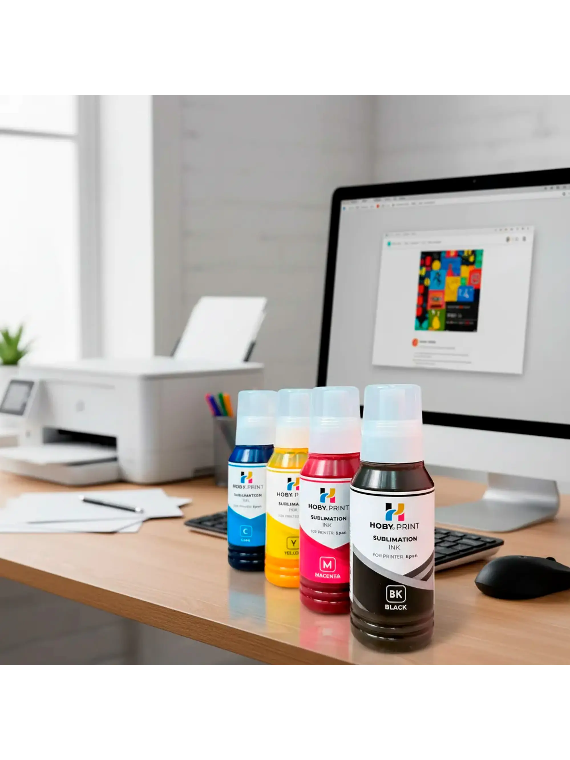 Tinta Premium Sublimacion Hoby Print Compatible Epson - Azul 4