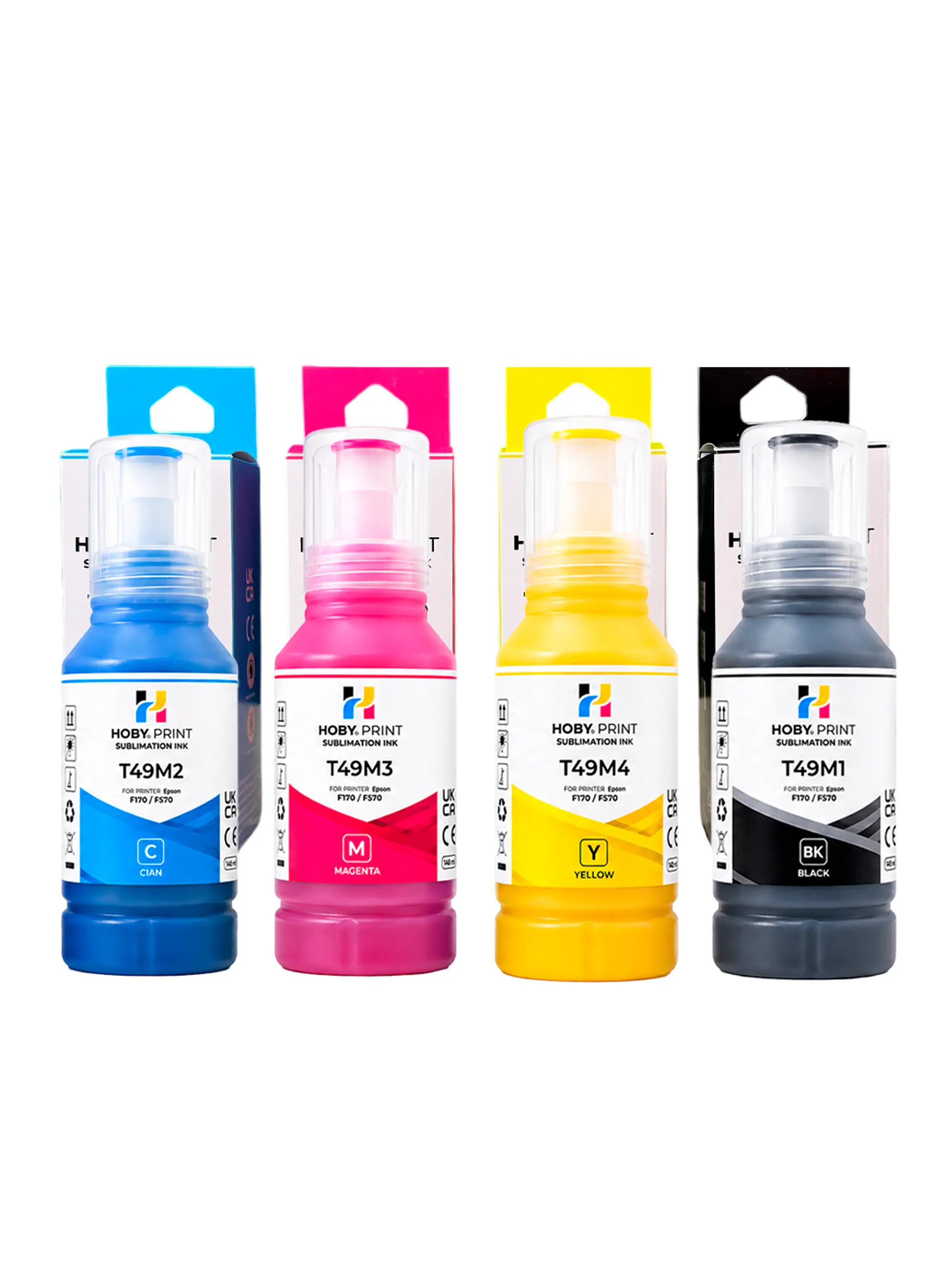Tintas De Sublimación Hoby Print T49 Compatible Epson F170 - F570  1