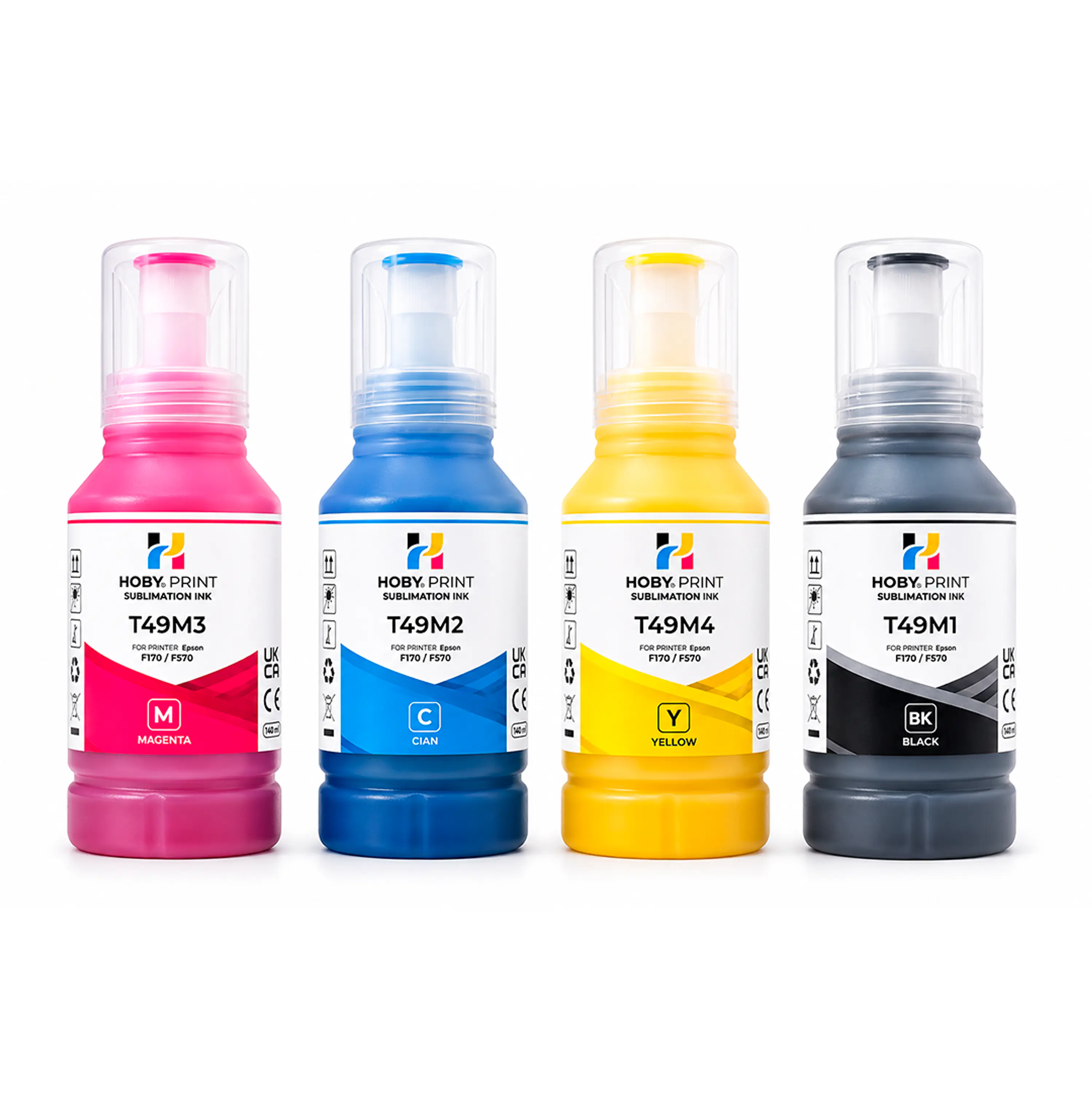 Tintas De Sublimación Hoby Print T49 Compatible Epson F170 - F570  5