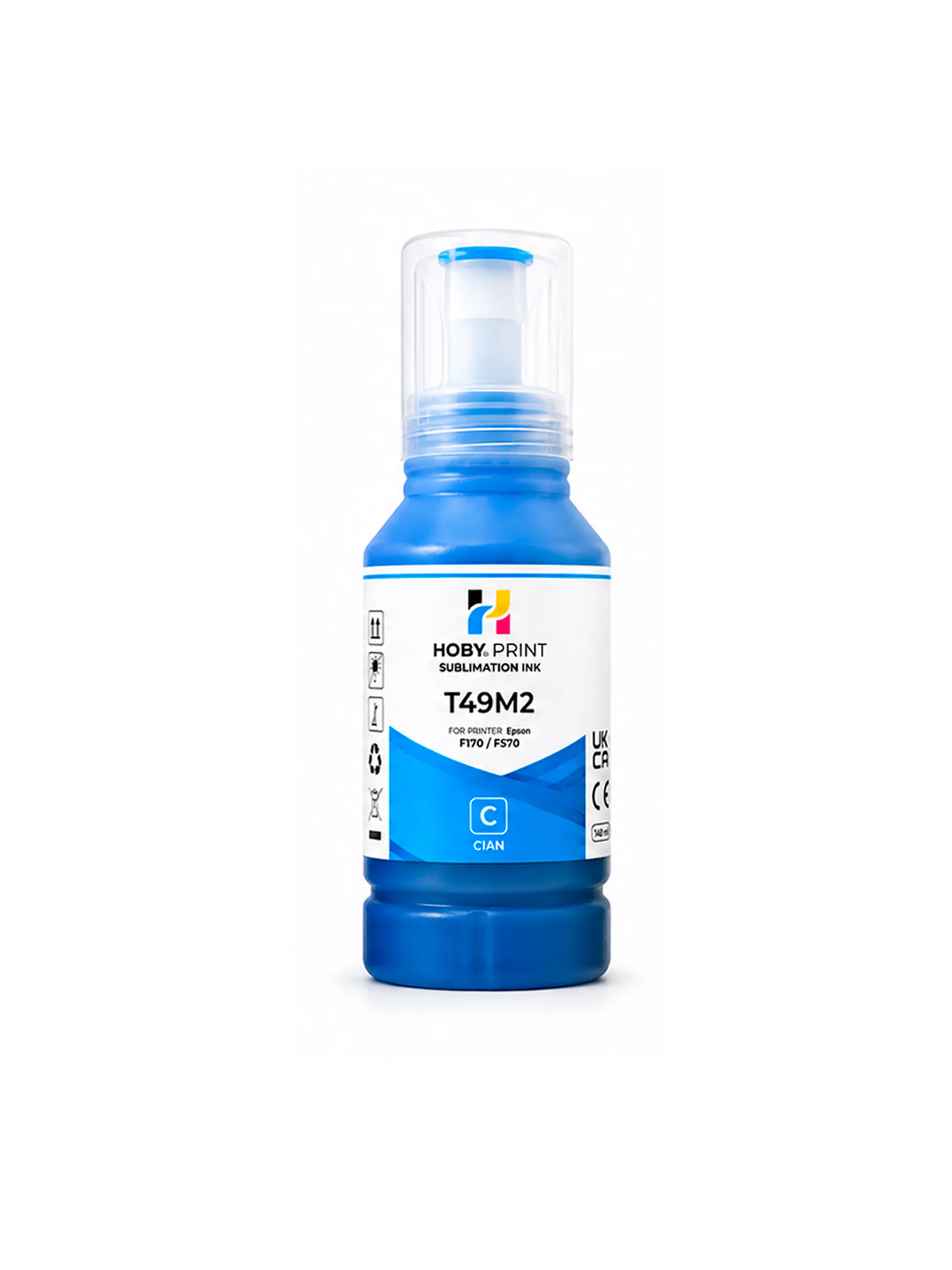Tintas De Sublimación Hoby Print T49 Compatible Epson F170 / F570 - Azul 1