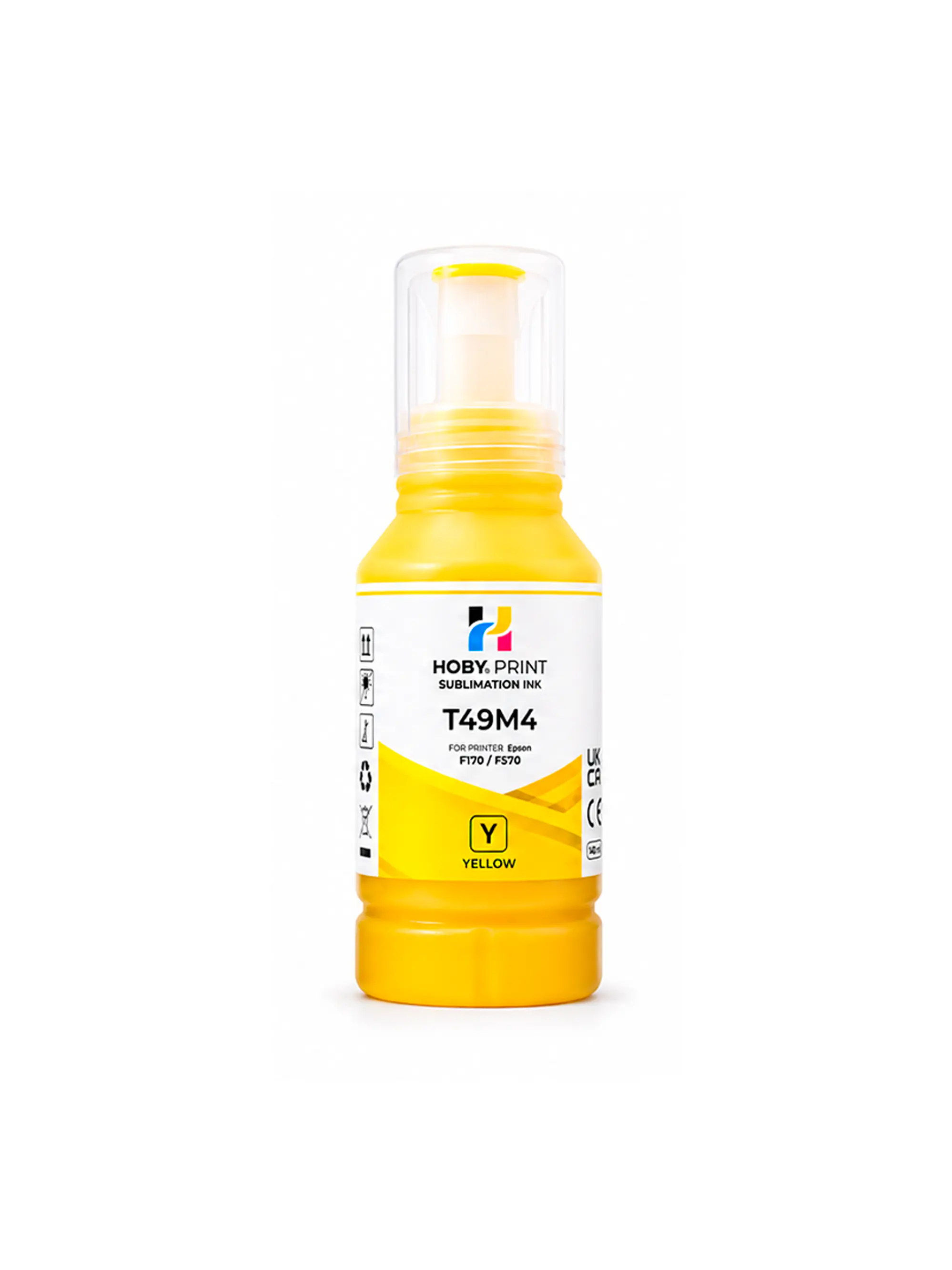 Tintas De Sublimación Hoby Print T49 Compatible Epson F170 / F570 - Amarillo 1