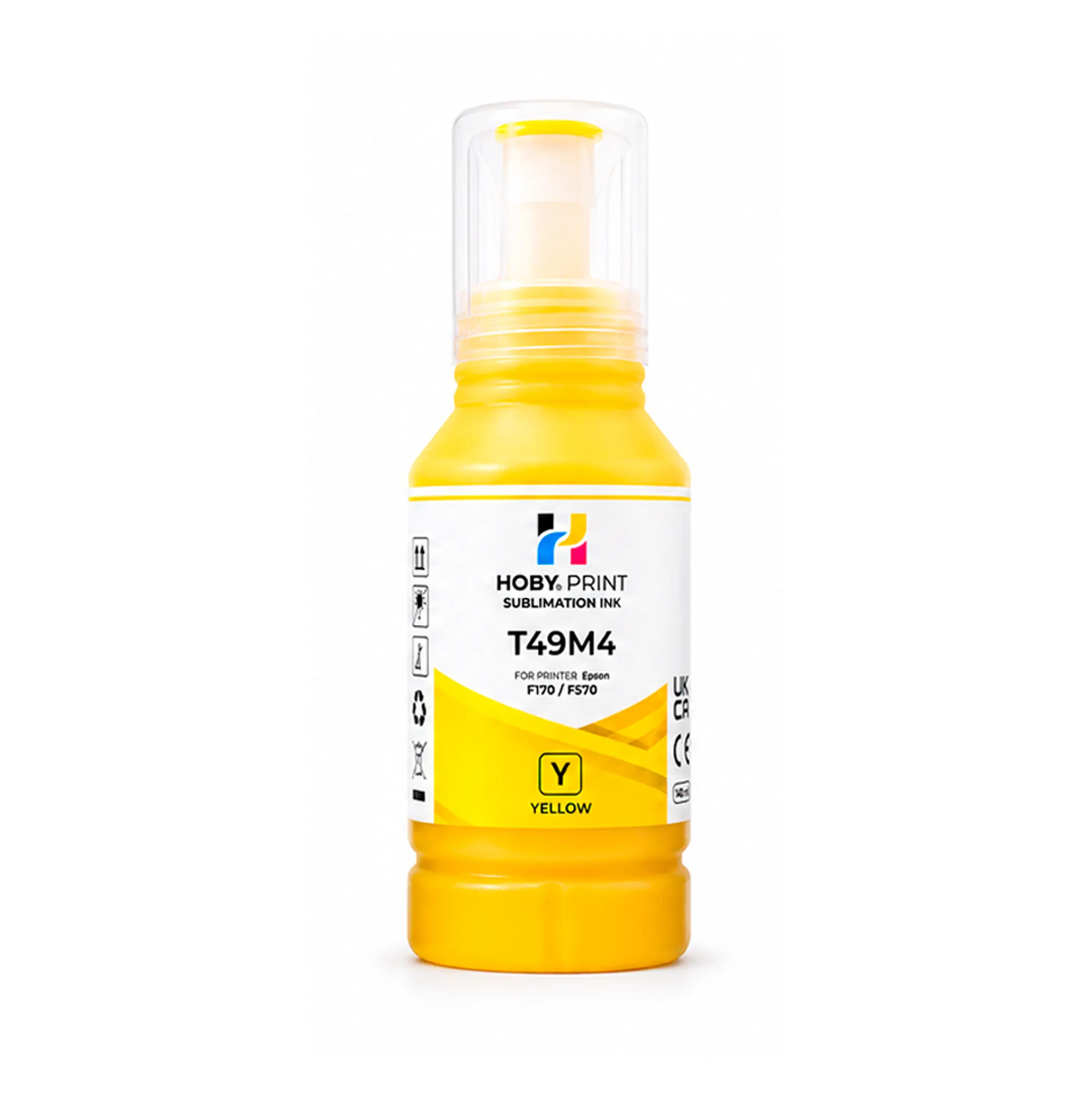 Tintas De Sublimación Hoby Print T49 Compatible Epson F170 / F570 - Amarillo 1