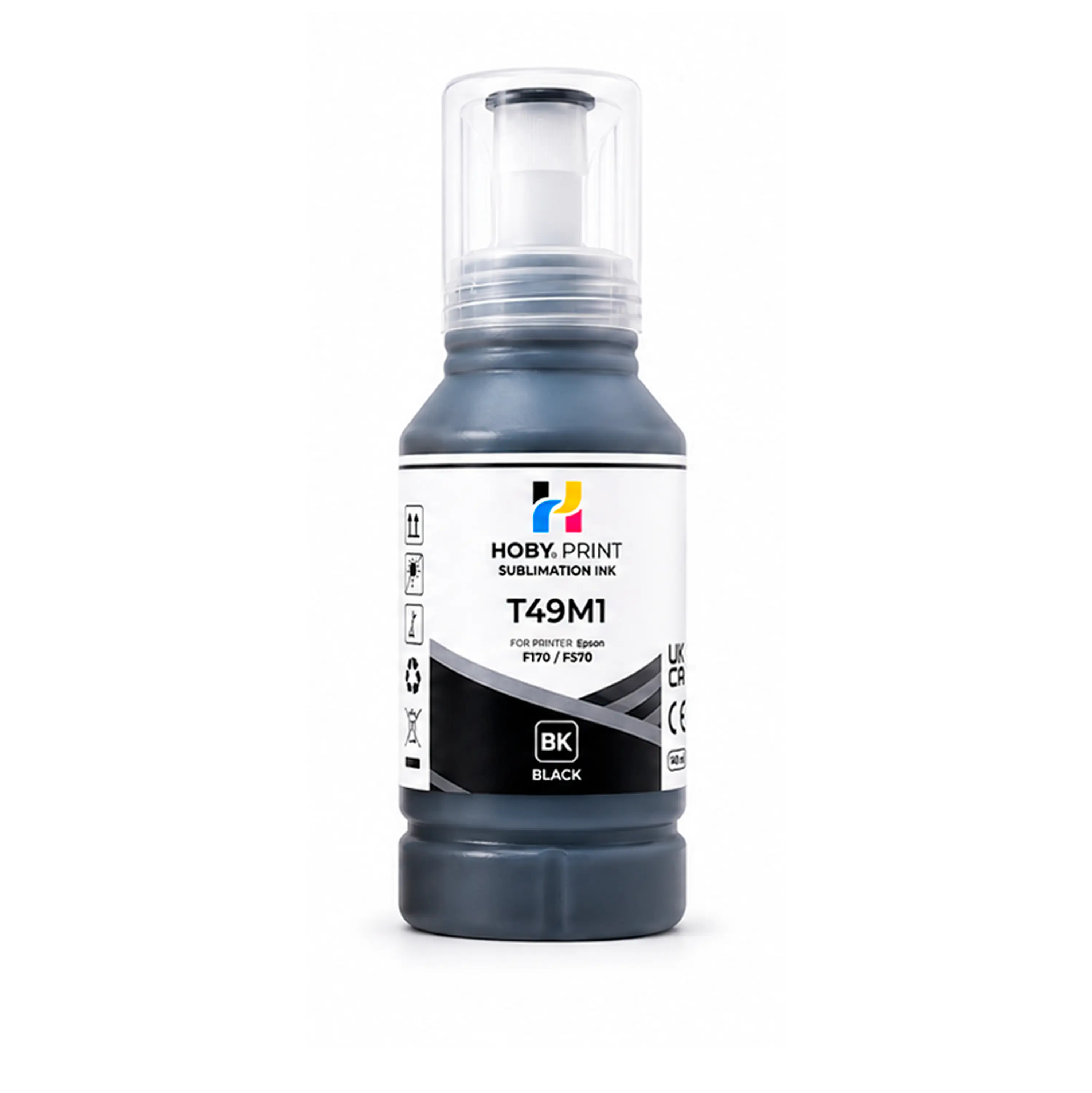 Tintas De Sublimación Hoby Print T49 Compatible Epson F170 / F570 - Negro 1
