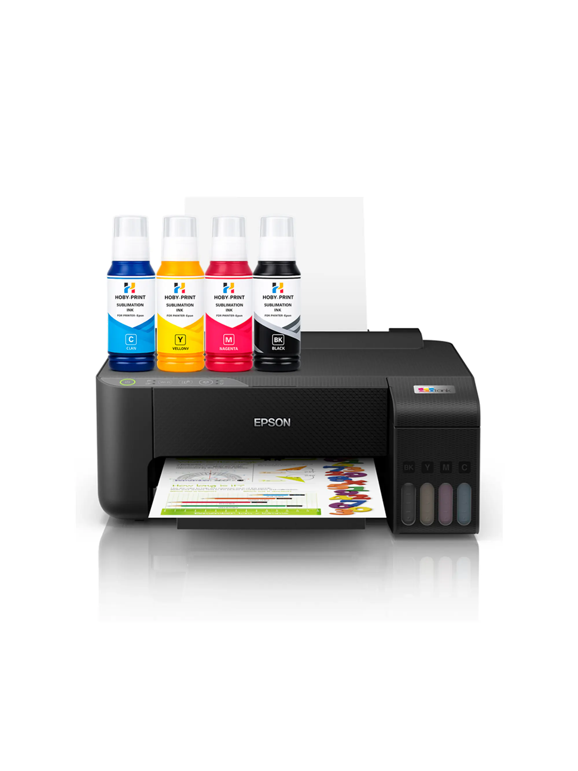 Impresora Epson E/tank L1250 + Tintas Sublimación Hoby Print 1