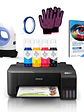 Impresora Epson E/tank L1250 + Tintas Sublimación Hoby Print + Mini Estampadora Sublipress - Miniatura 1