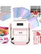 Kit de Encuadernadora Cinch Rosa + Reglas de encuadernación - Perforación cuadrada - Miniatura 1