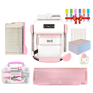 Encuadernadora Cinch Rosa Kit Herramientas con Laminadora A3 M52