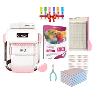 Kit Encuadernadora Cinch Cuadrada + Guillotina y Planners M89