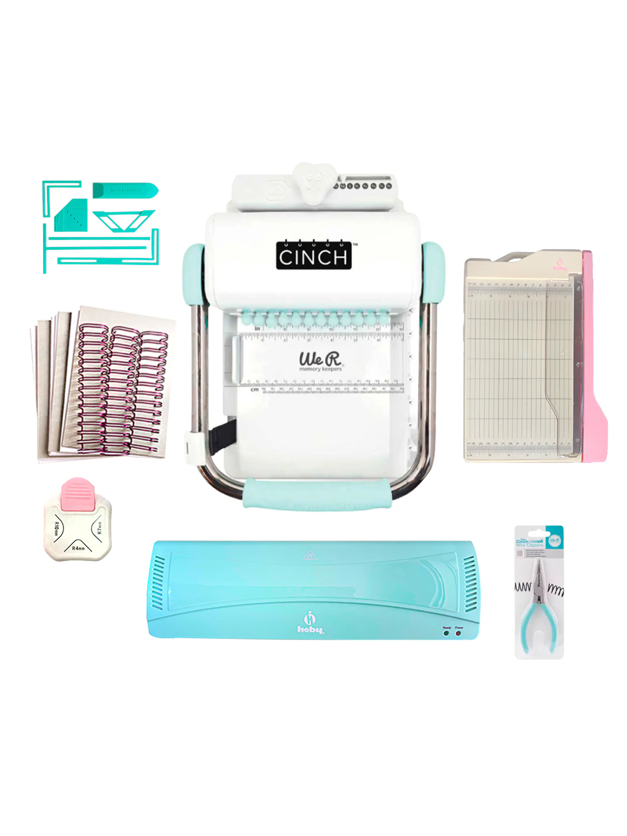 Kit Encuadernadora Cinch Redonda + Laminadora A3 + insumos 1