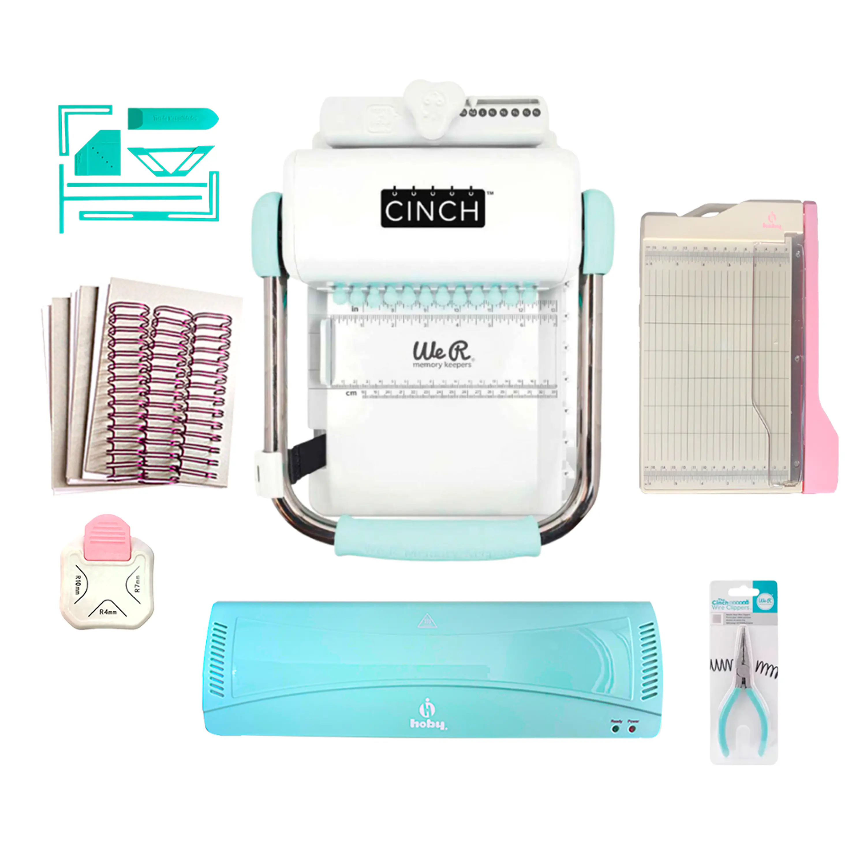Kit Encuadernadora Cinch Redonda + Laminadora A3 + insumos 1