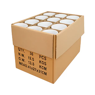 Caja de 36 Tazas tazones 11oz para sublimar
