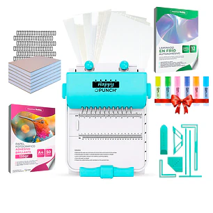 PREVENTA Kit Encuadernadora Happy Punch Cinch Anilladora Redonda Ha02 Envío desde el 15 de agosto