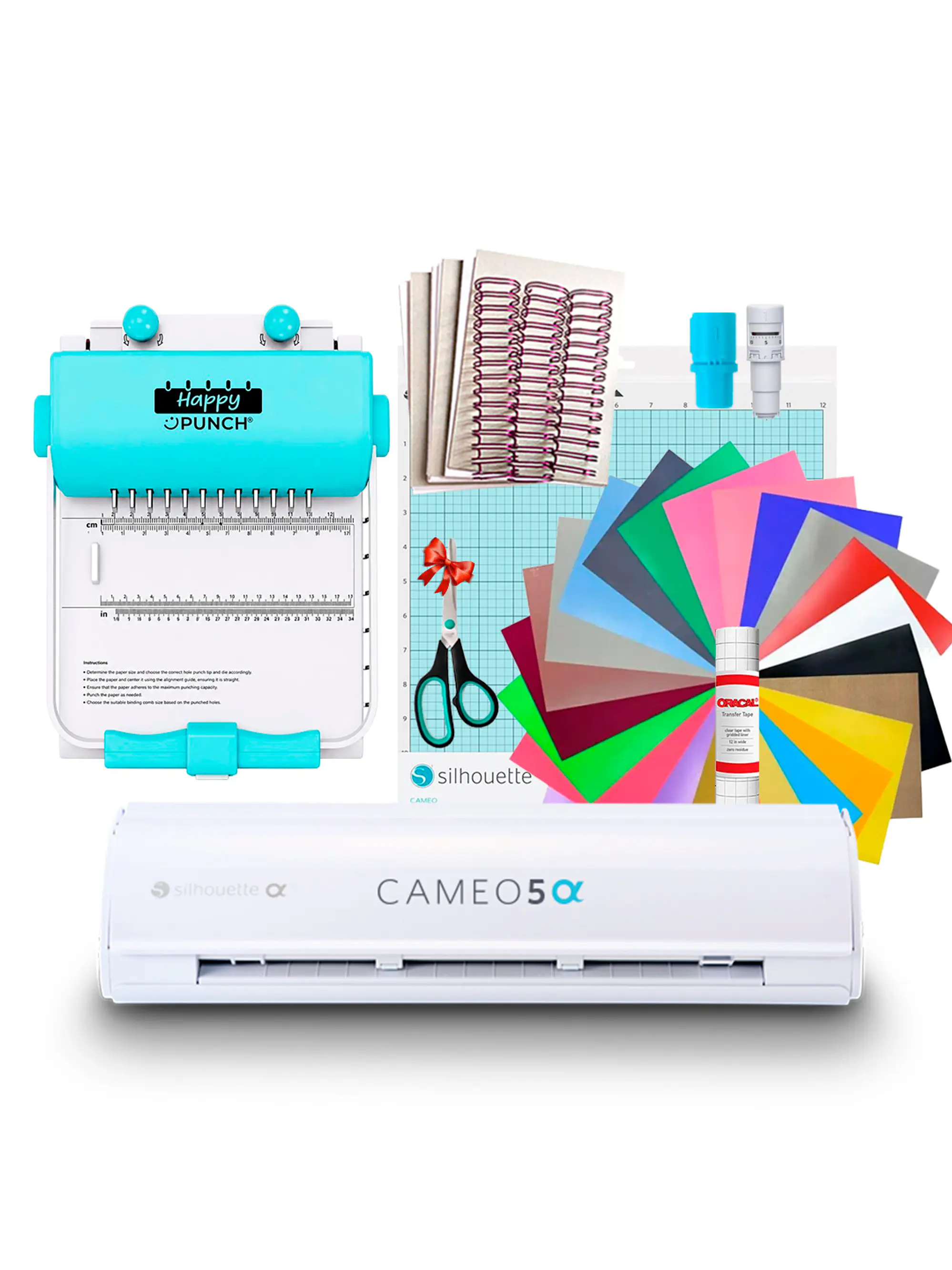 PREVENTA Kit Encuadernadora Happy Punch Cinch C/ Cameo Alpha 5 Ha14 Envío desde el 15 de agosto 1