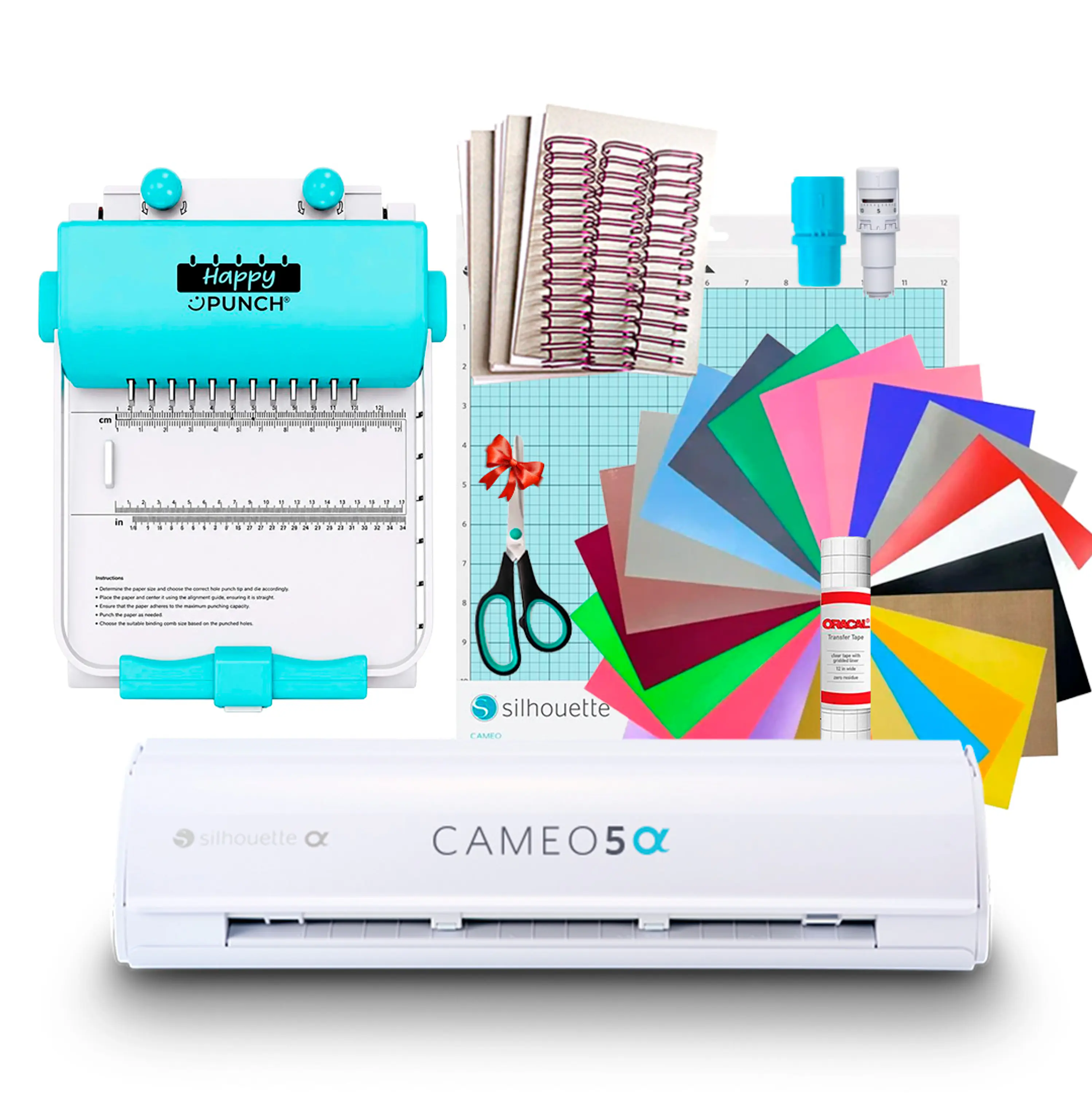 PREVENTA Kit Encuadernadora Happy Punch Cinch C/ Cameo Alpha 5 Ha14 Envío desde el 15 de agosto 1